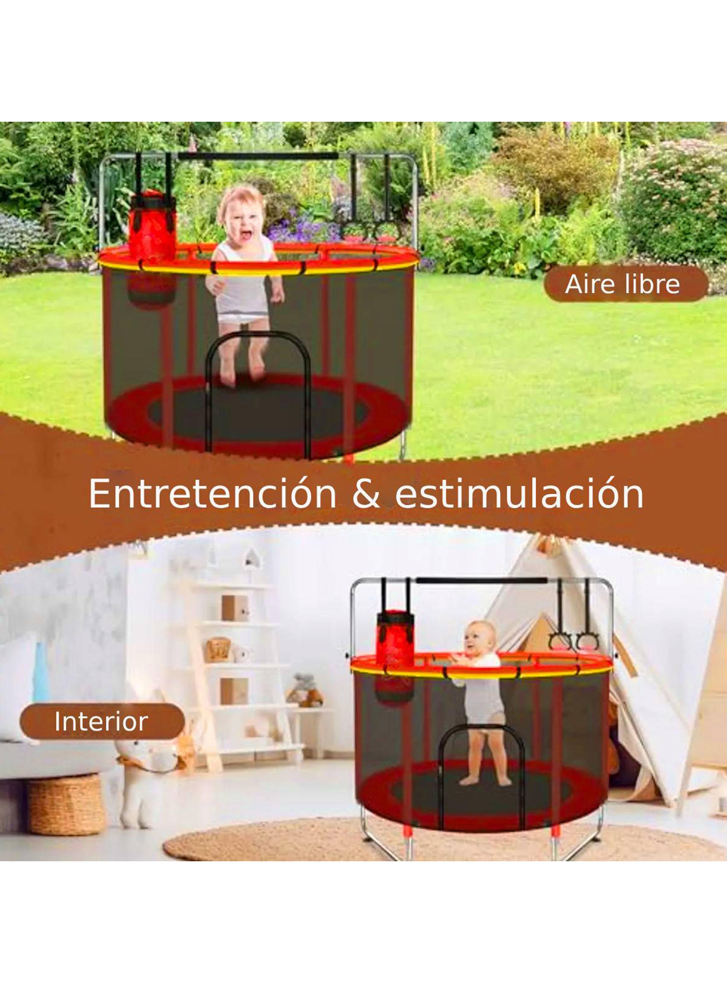 Cama Elástica Entretenida Roja-4