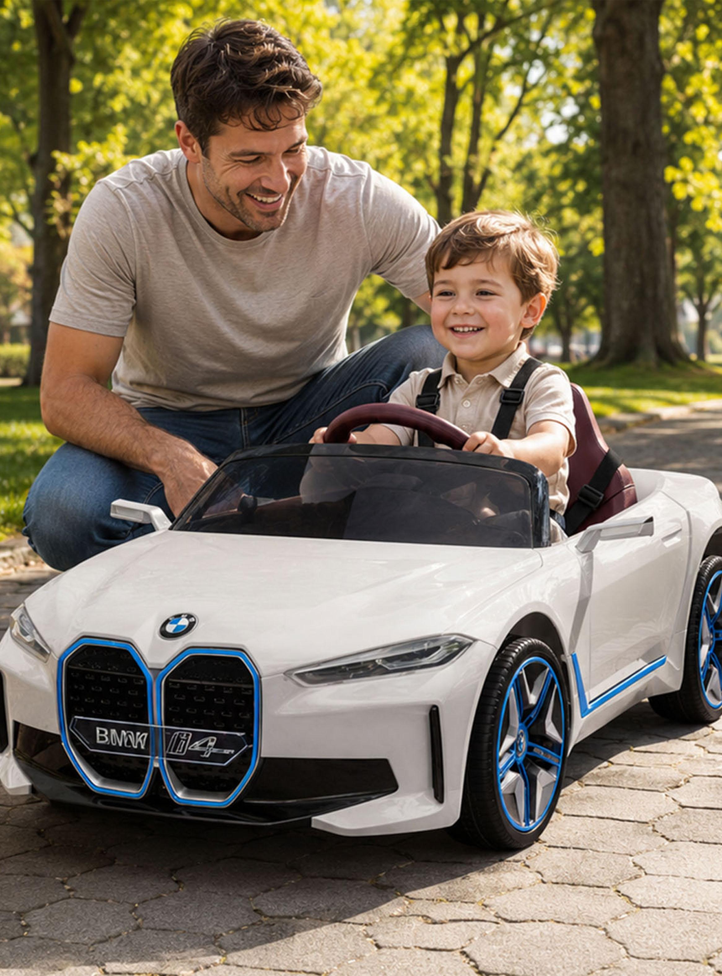 Auto Batería BMW I4 Blanco 12V-5