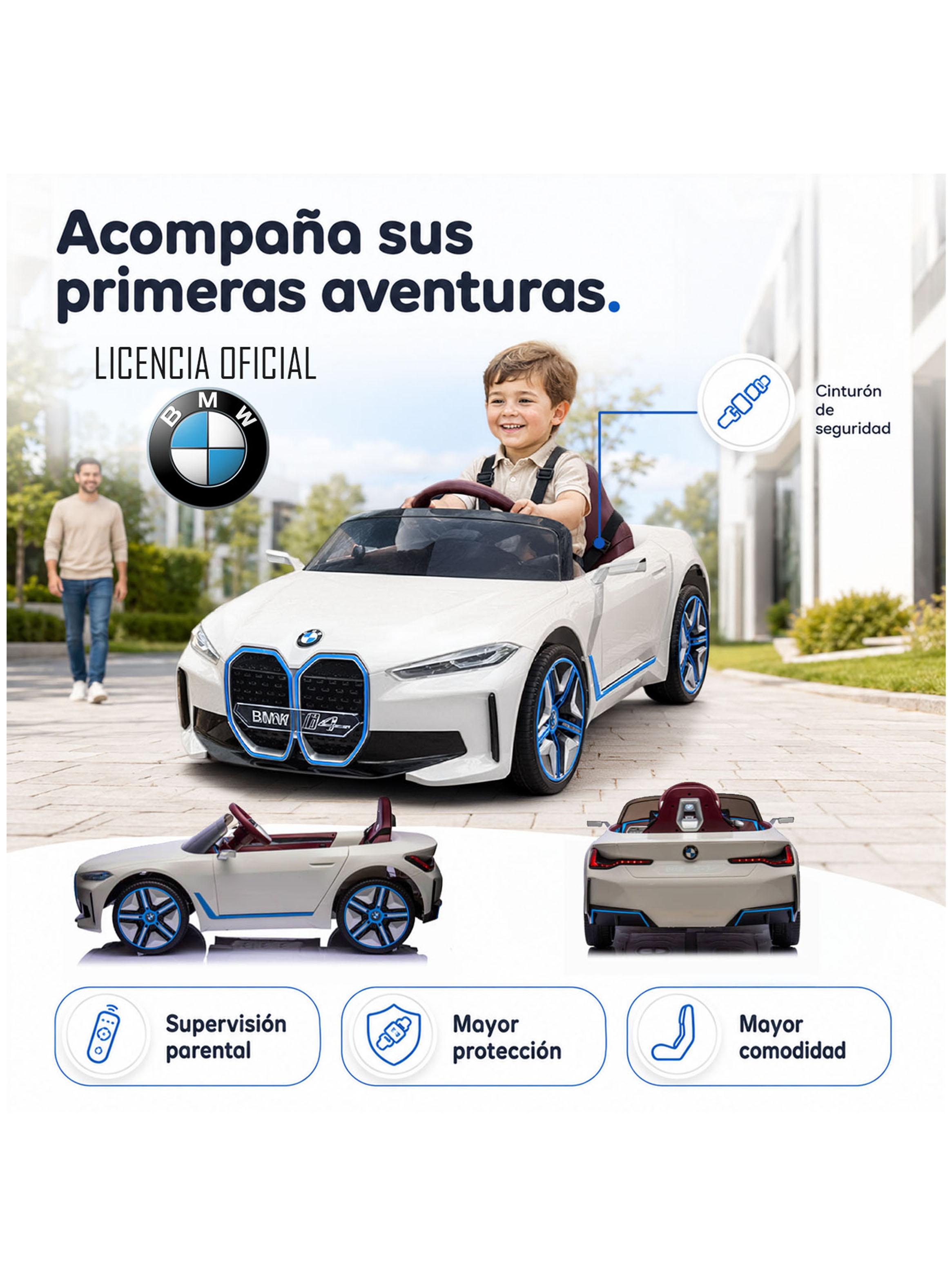 Auto Batería BMW I4 Blanco 12V-3