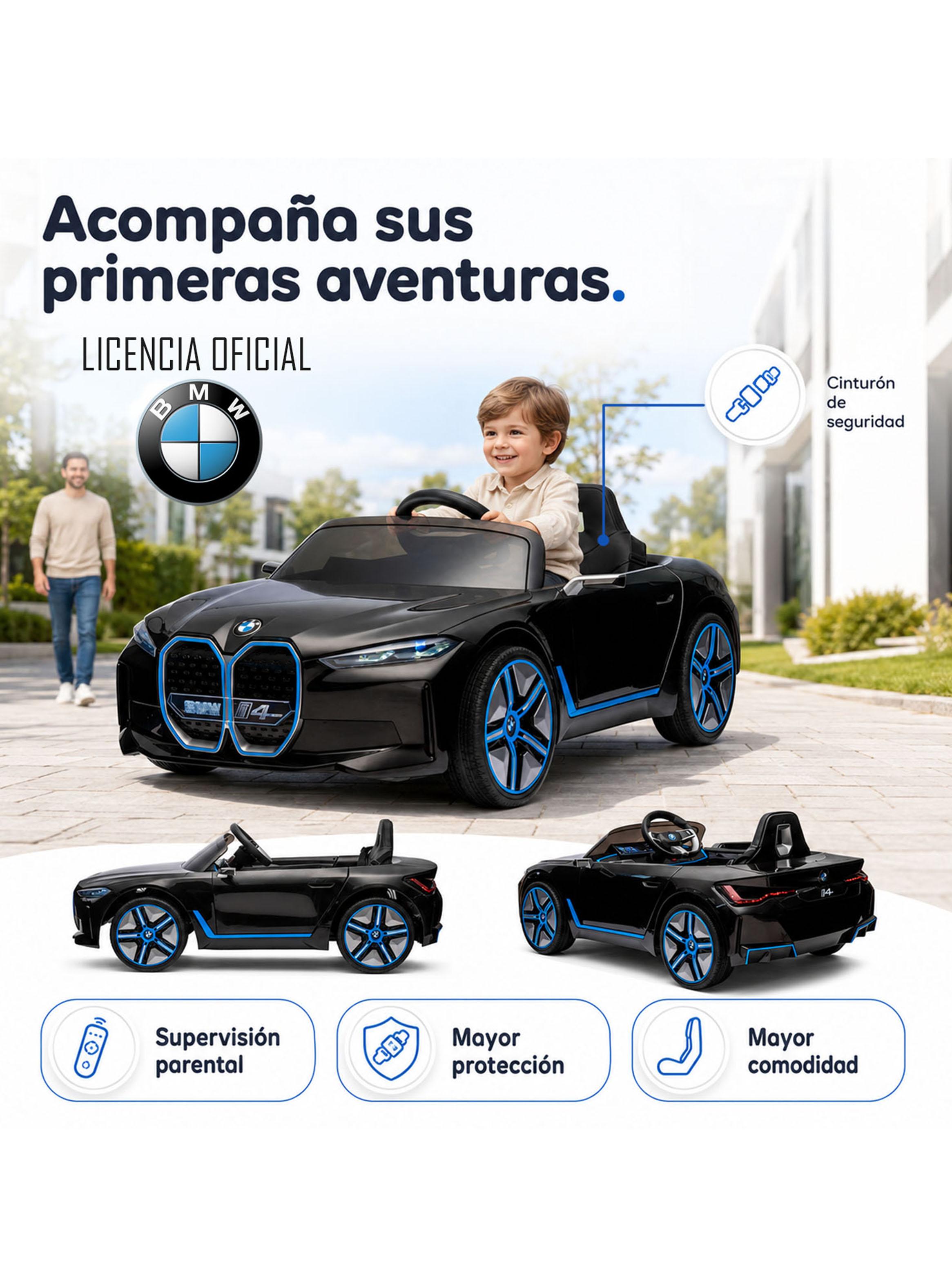 Auto Batería BMW I4 Negro 12V-4
