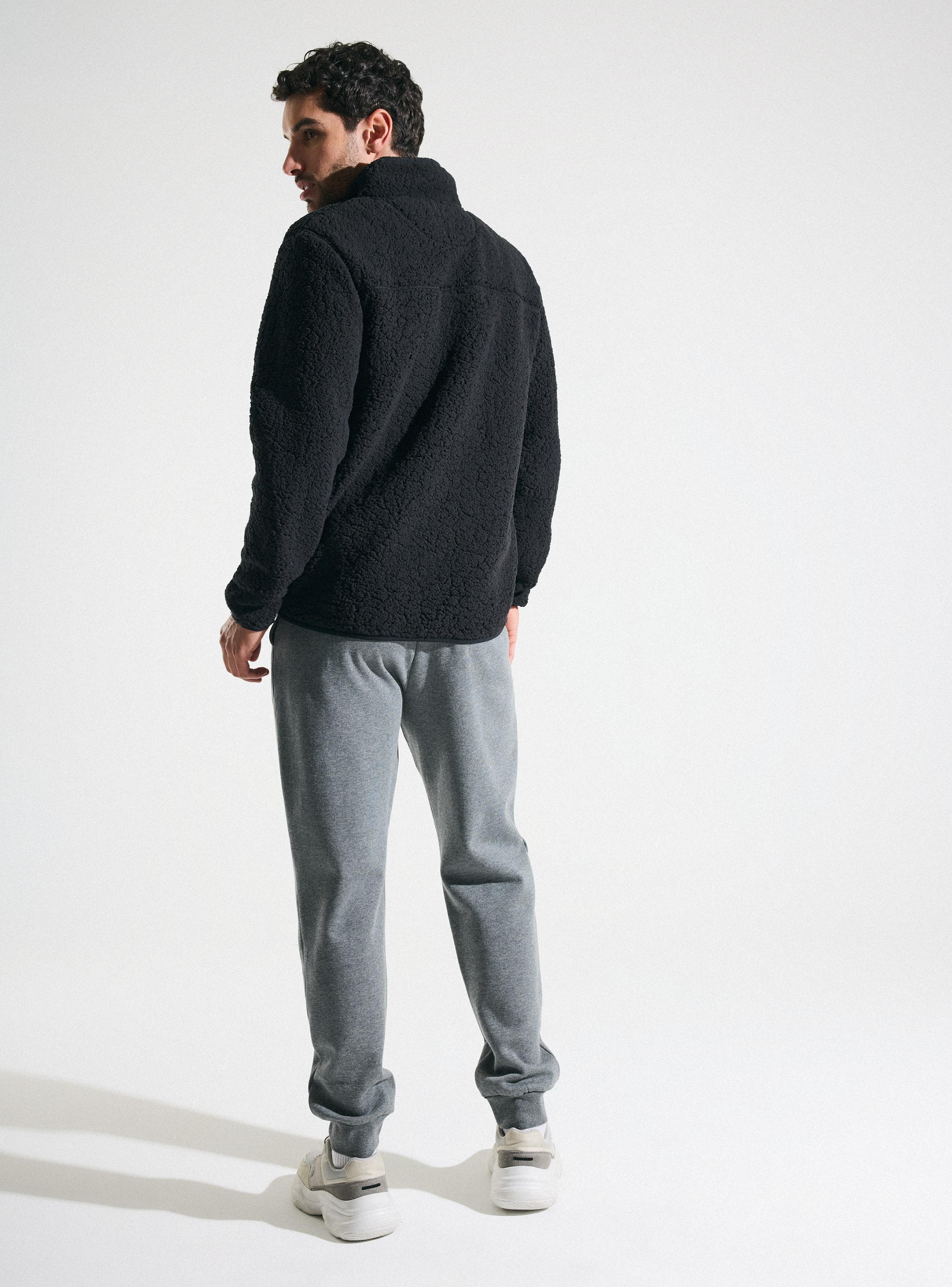 Polar Sherpa Bolsillo Pecho De Tela-5