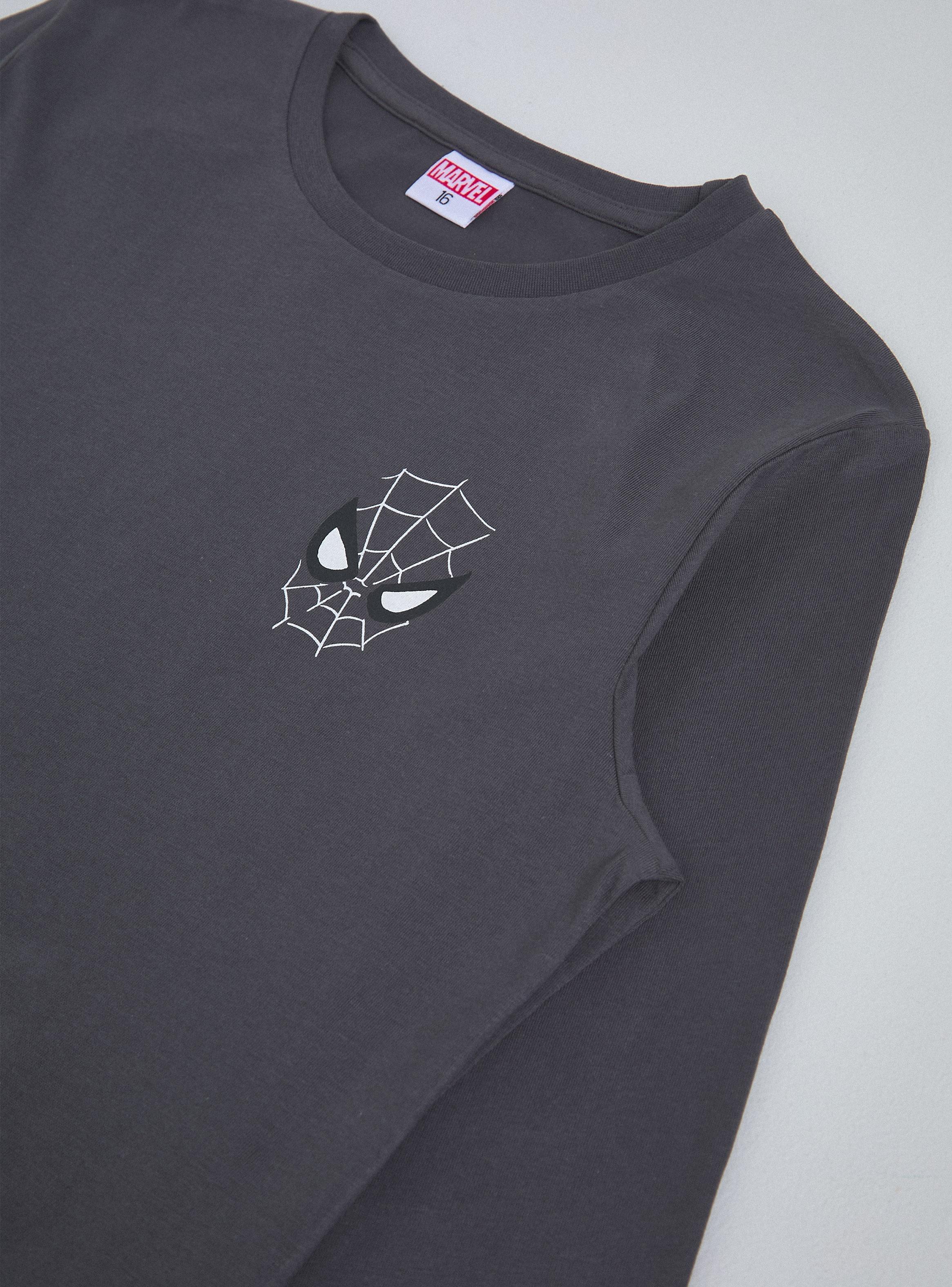 Polera Marvel con Prints en Manga, Espalda y Delantero-2