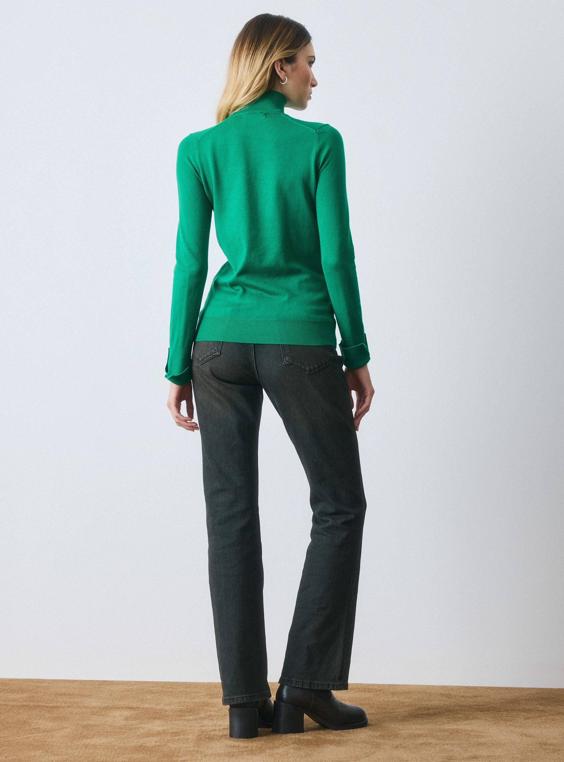 Sweater Básico Cuello Mock-5