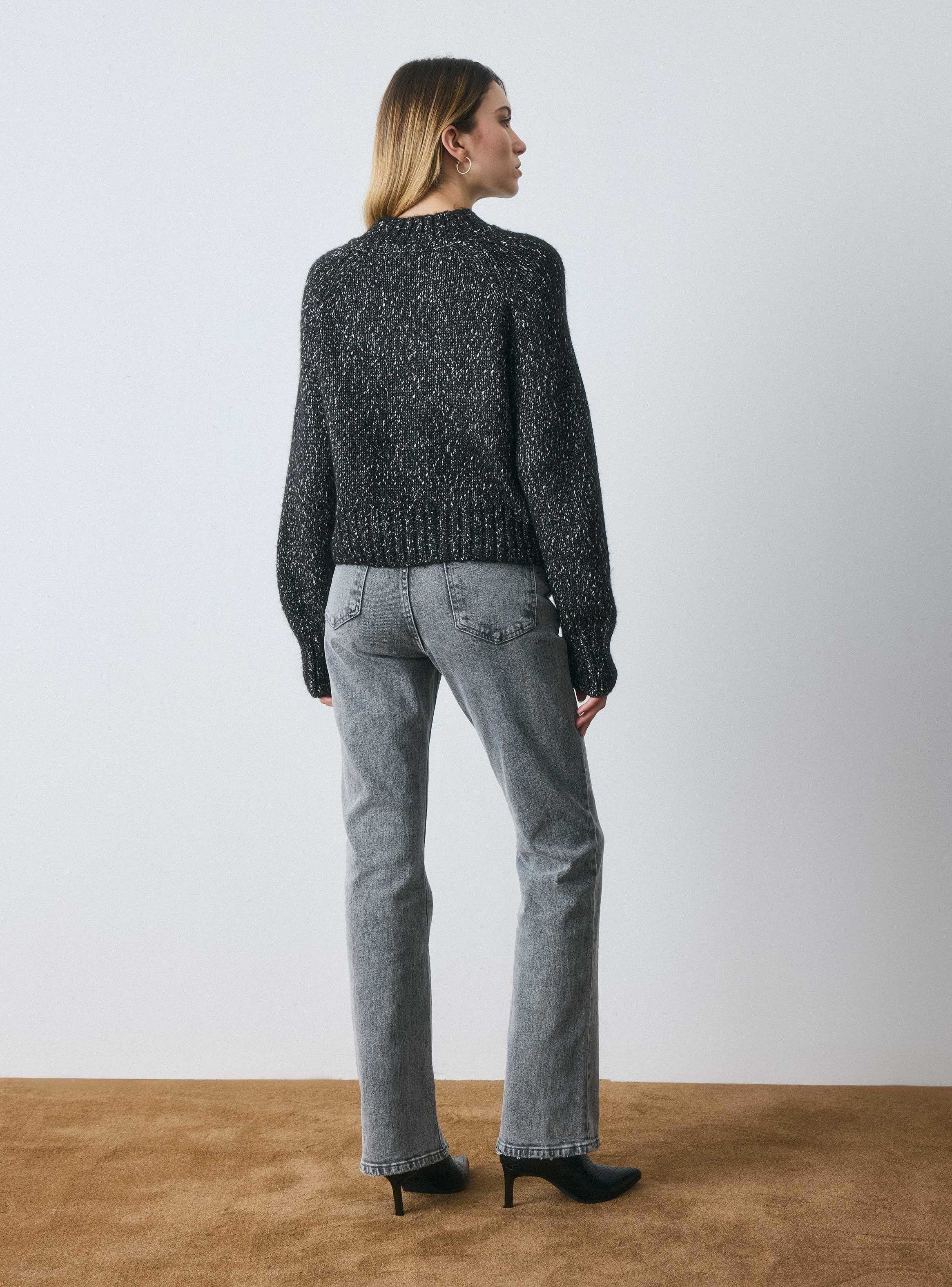 Sweater Tejido con Hilo Metalizado-5