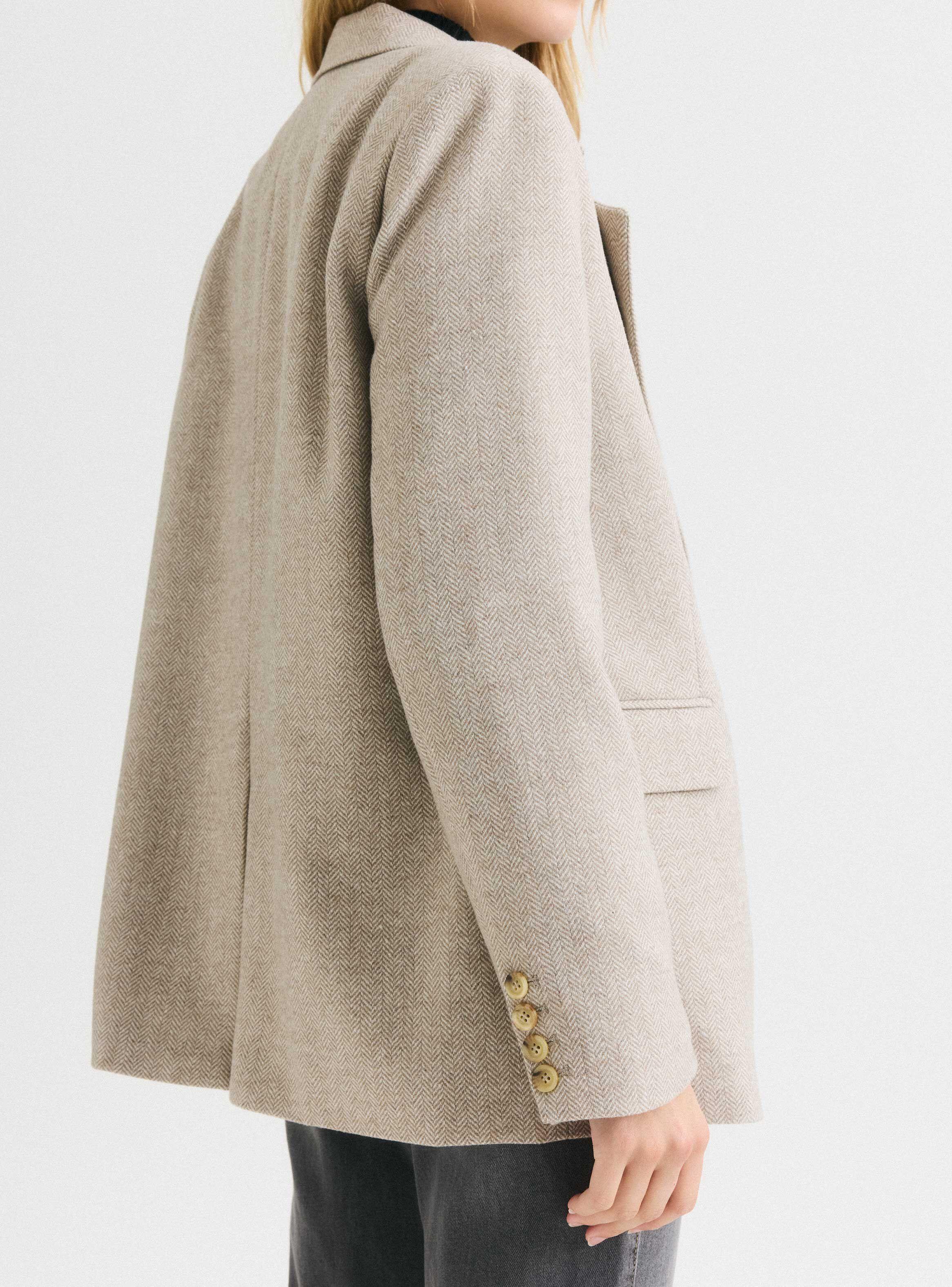 Blazer Tejido de Espiga Lurex-3