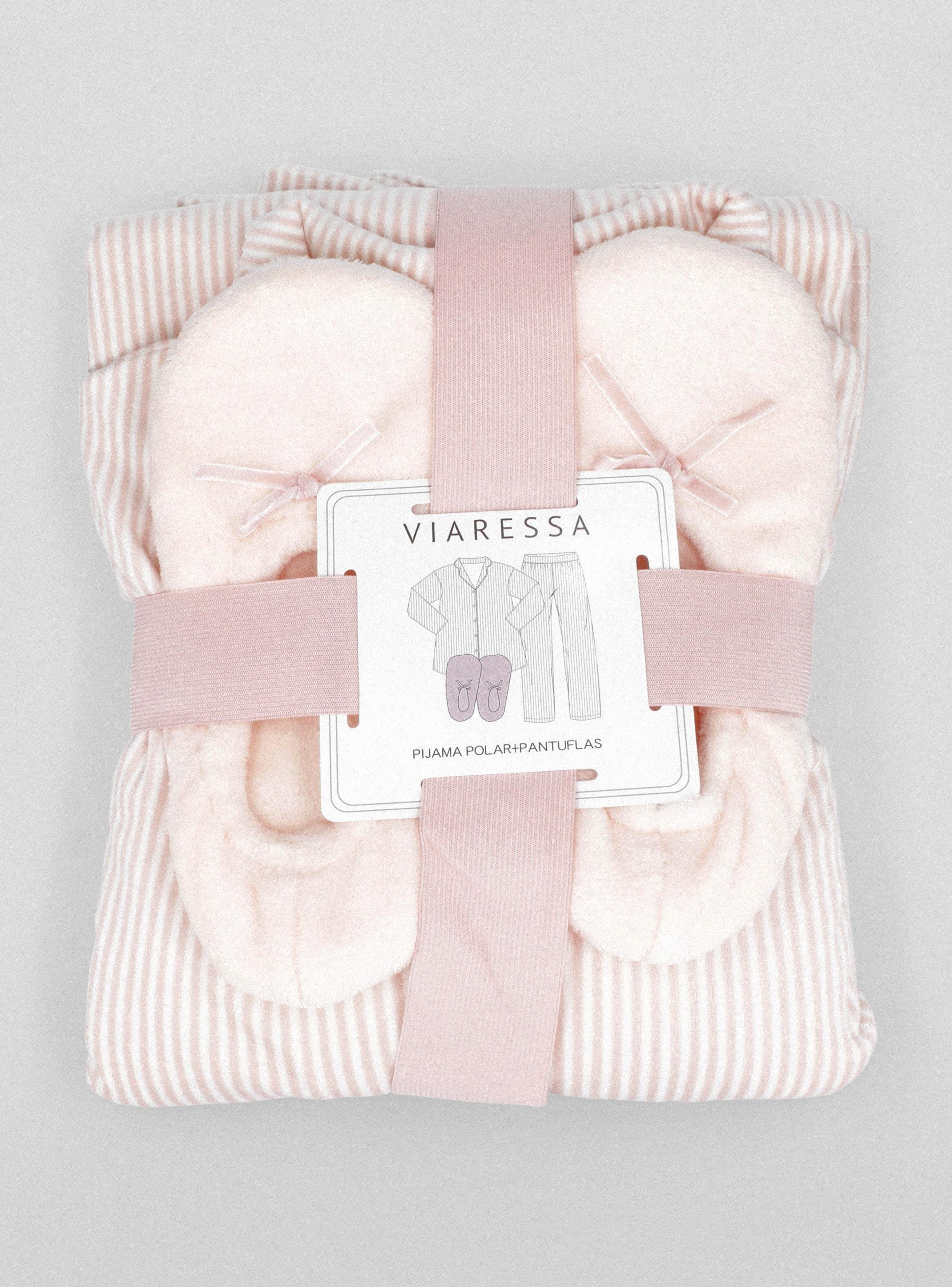 Pijama Camisero Pack de Regalo Pantufla-6