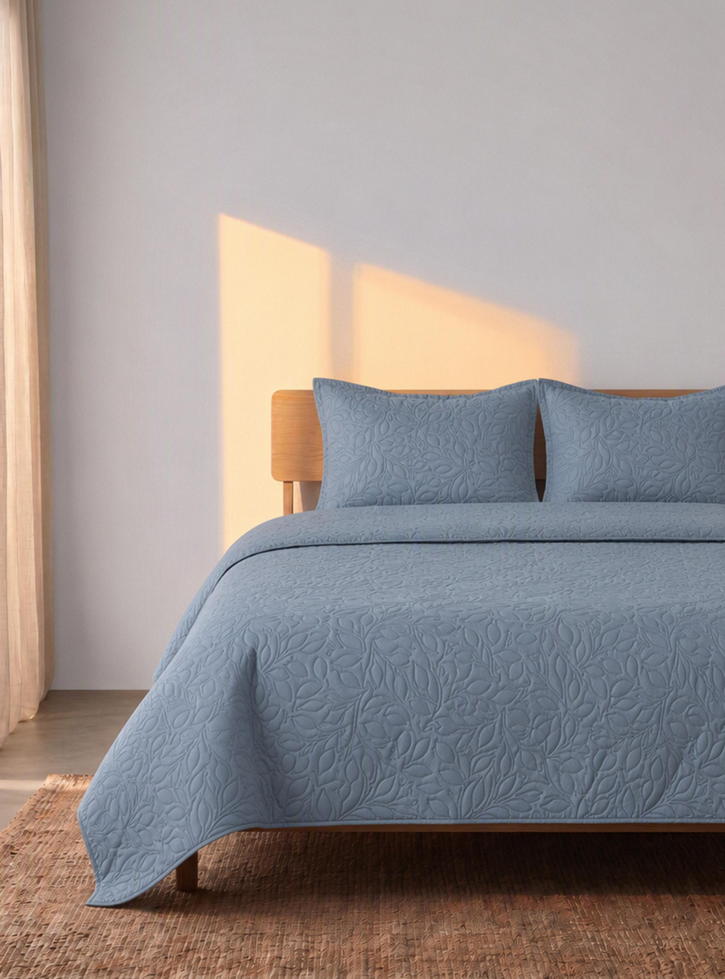Quilt King Diseño Hojas-0