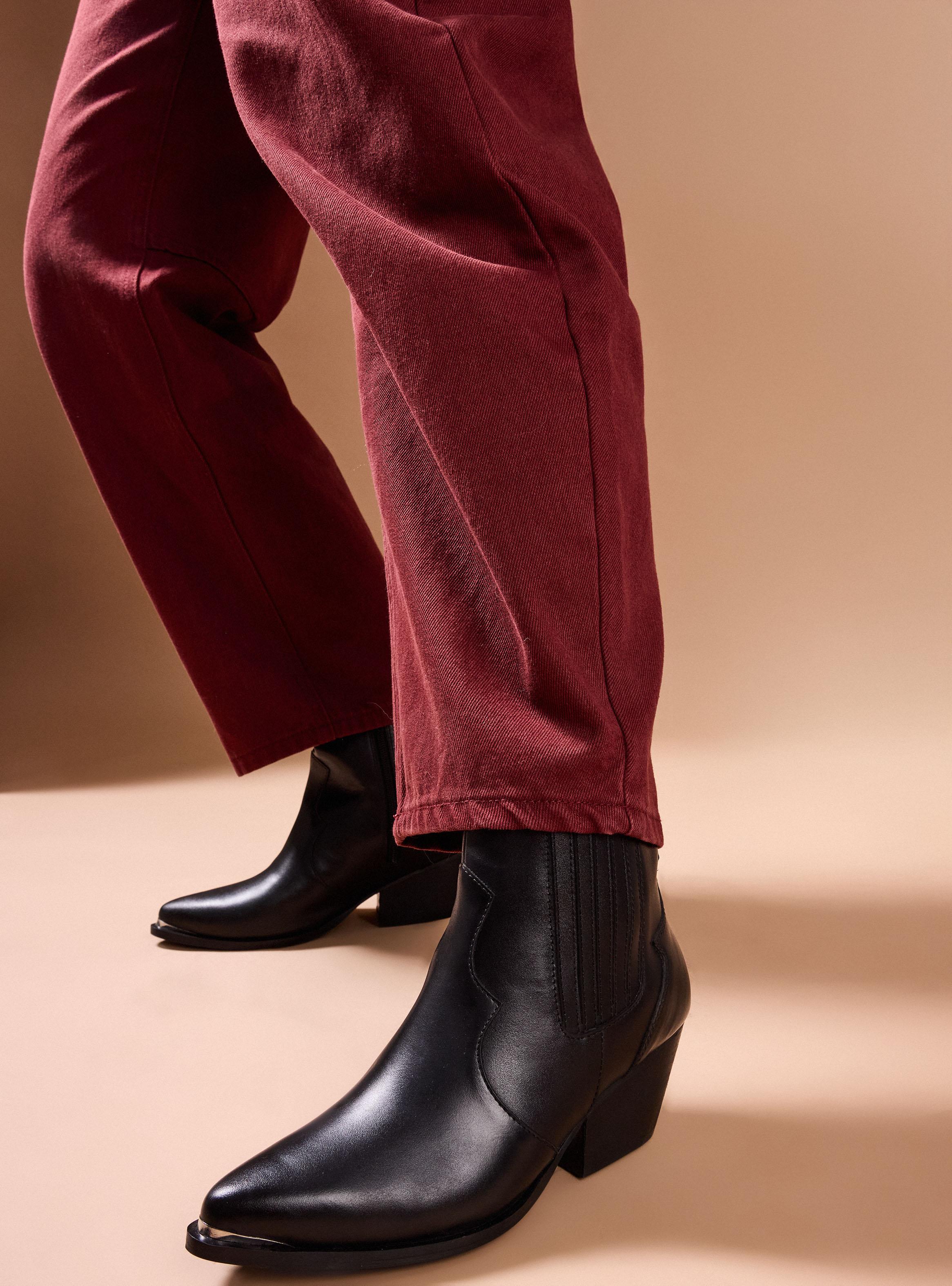 Botín Mujer Bootie Cuero-4