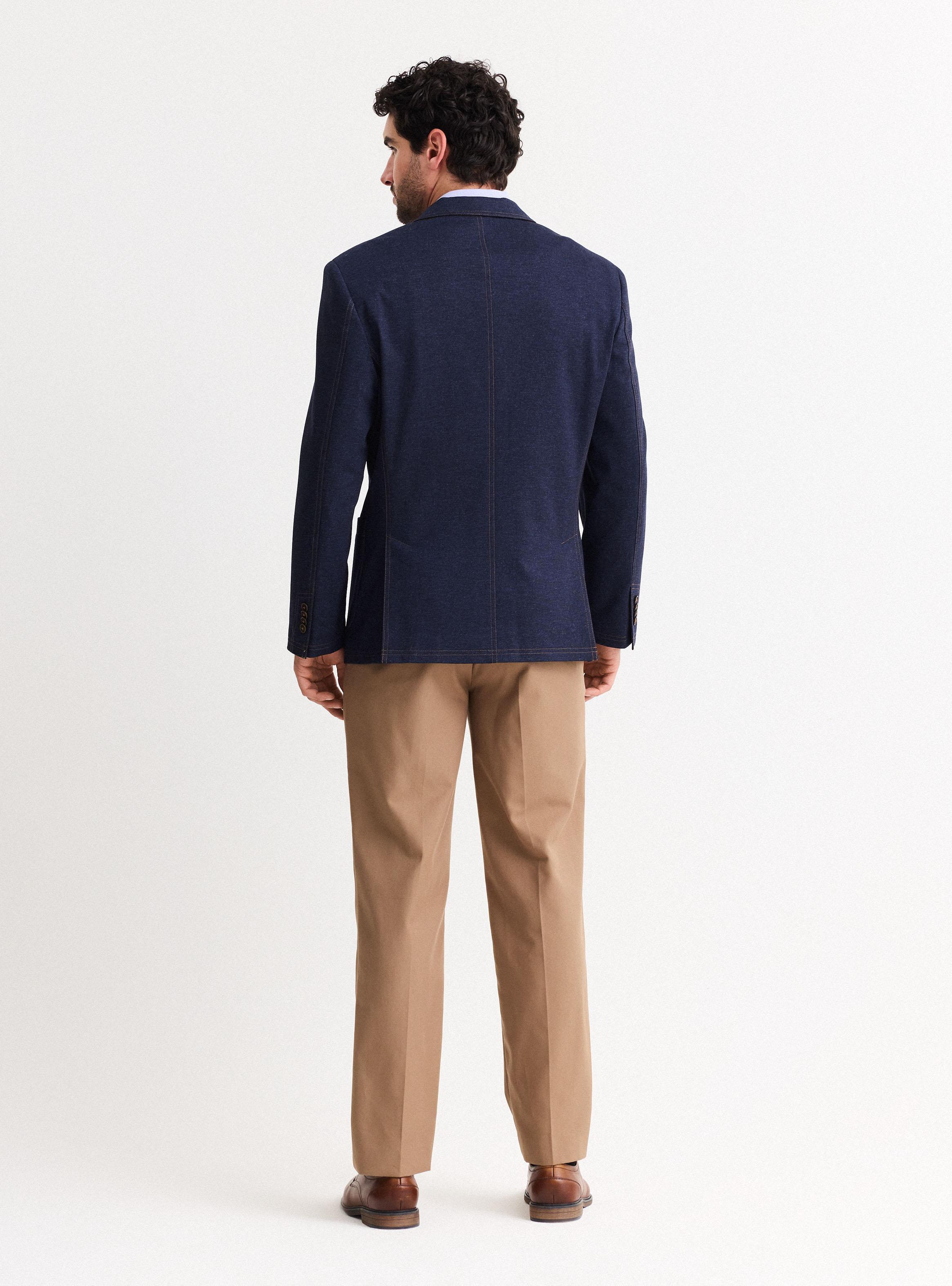 Vestón Recto Slim Fit Tipo Mezclilla-5