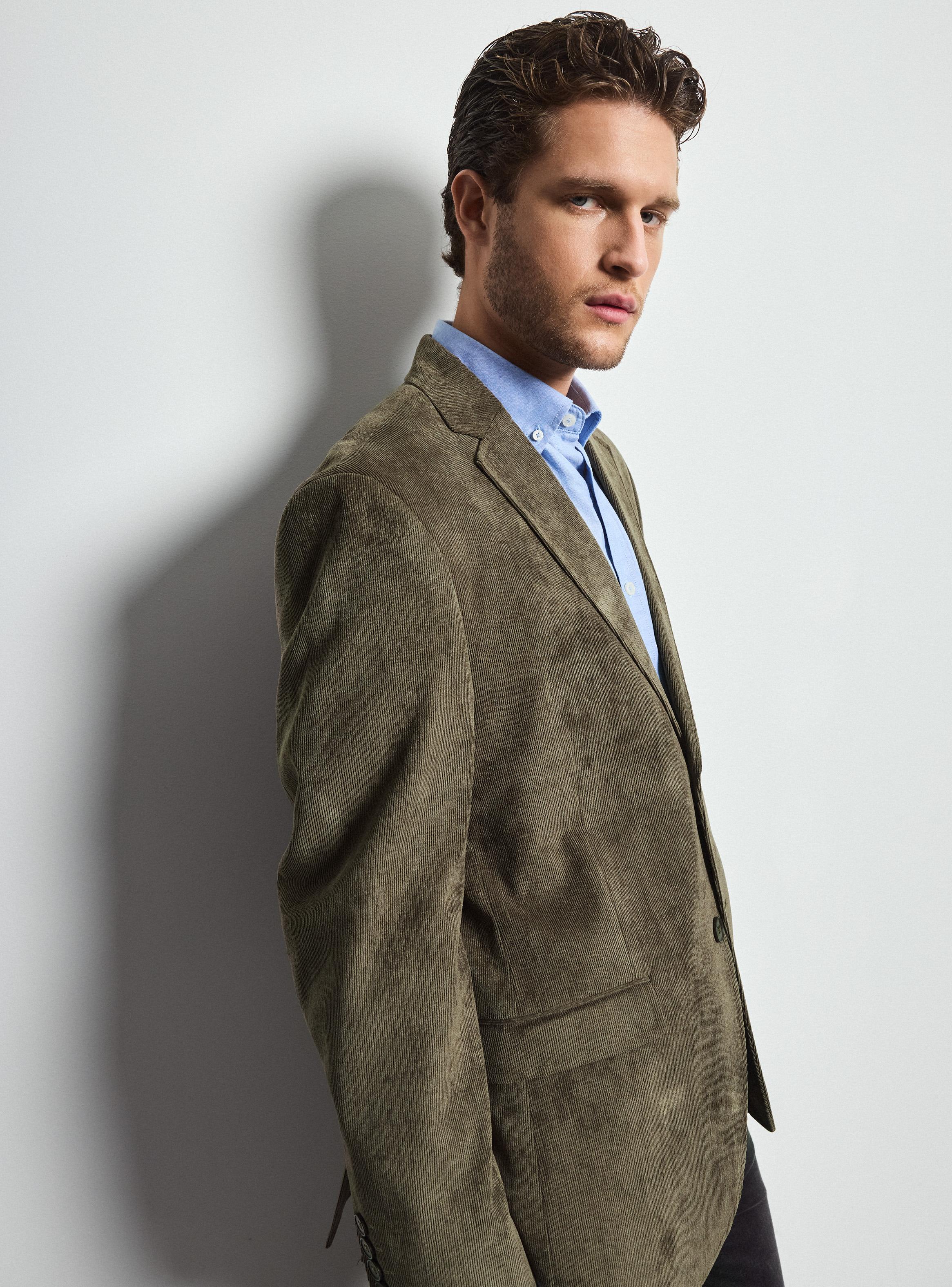 Veston Slim Fit en Cotelé-3
