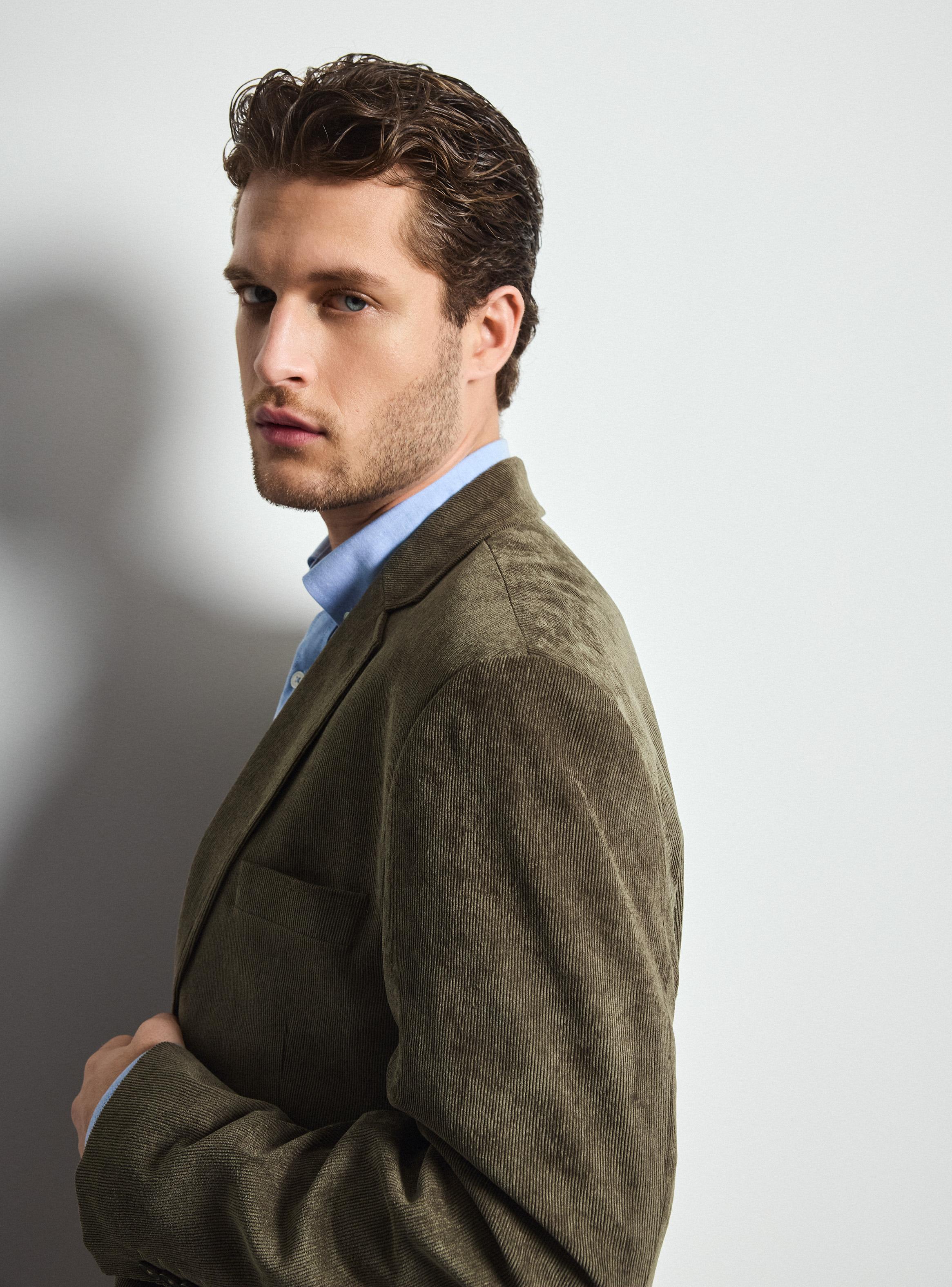 Veston Slim Fit en Cotelé-2