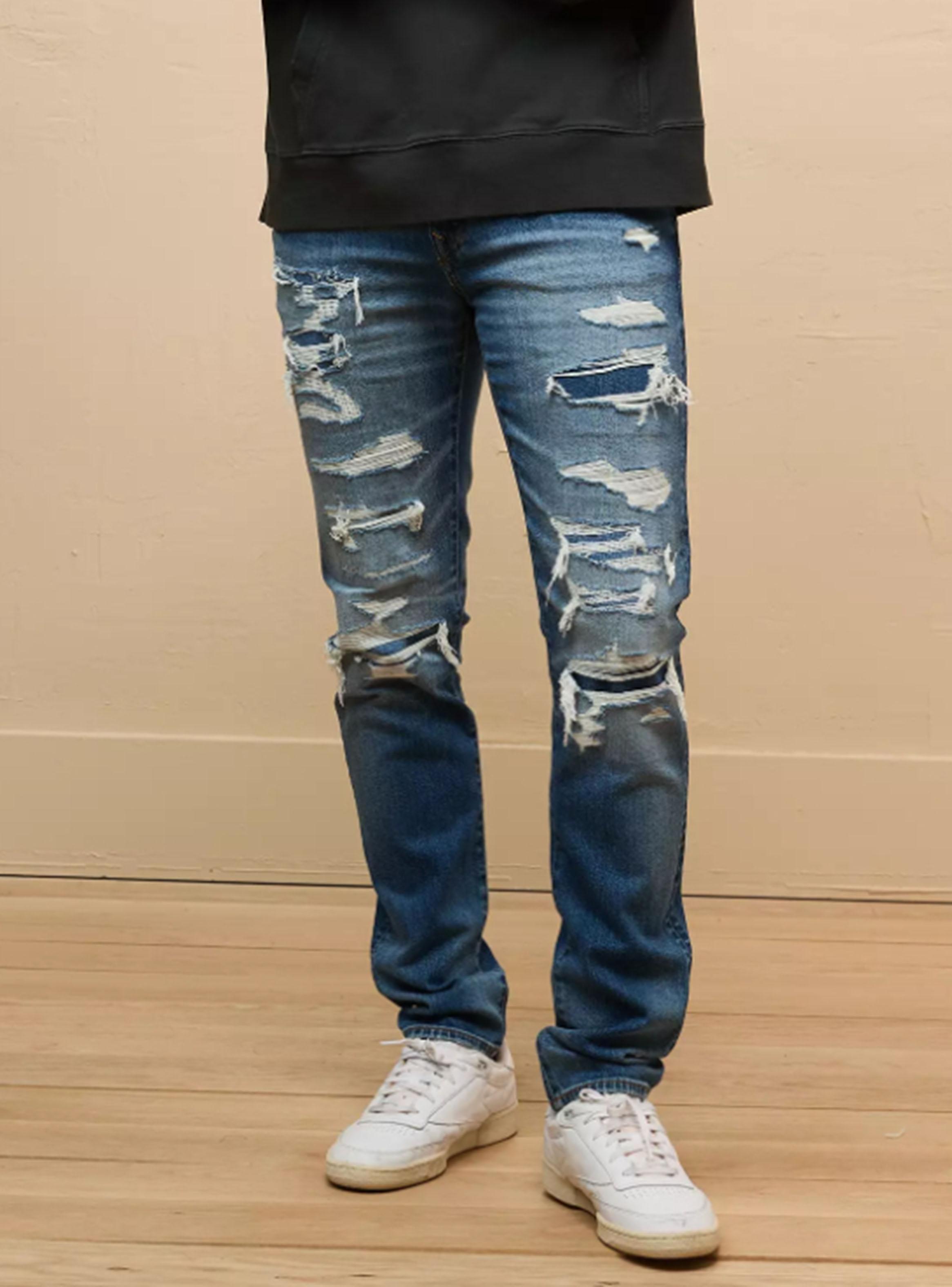 Jeans AE AirFlex+ Athletic Skinny Parches-0