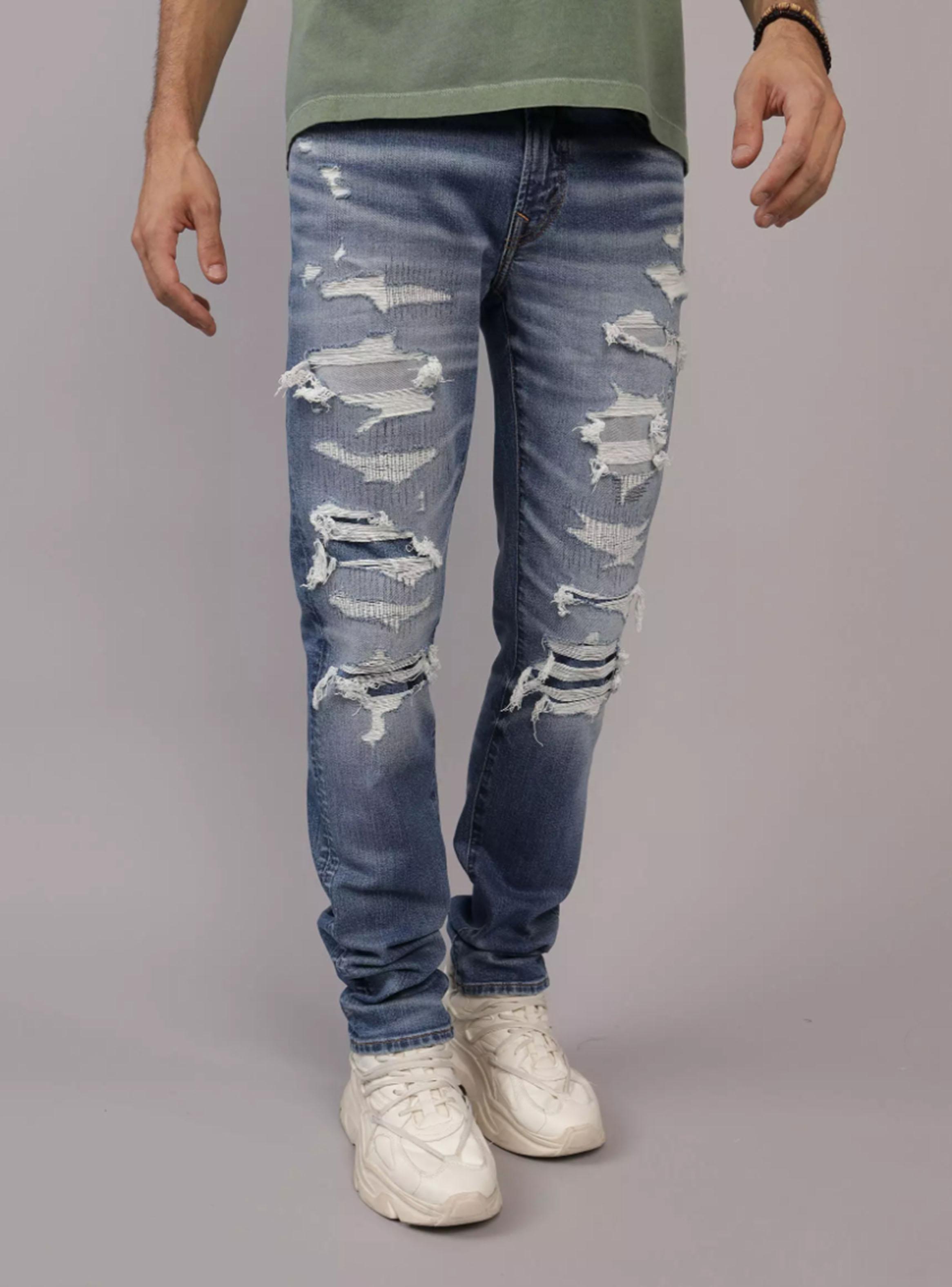 Jeans AE AirFlex+ Athletic Skinny Parches-0