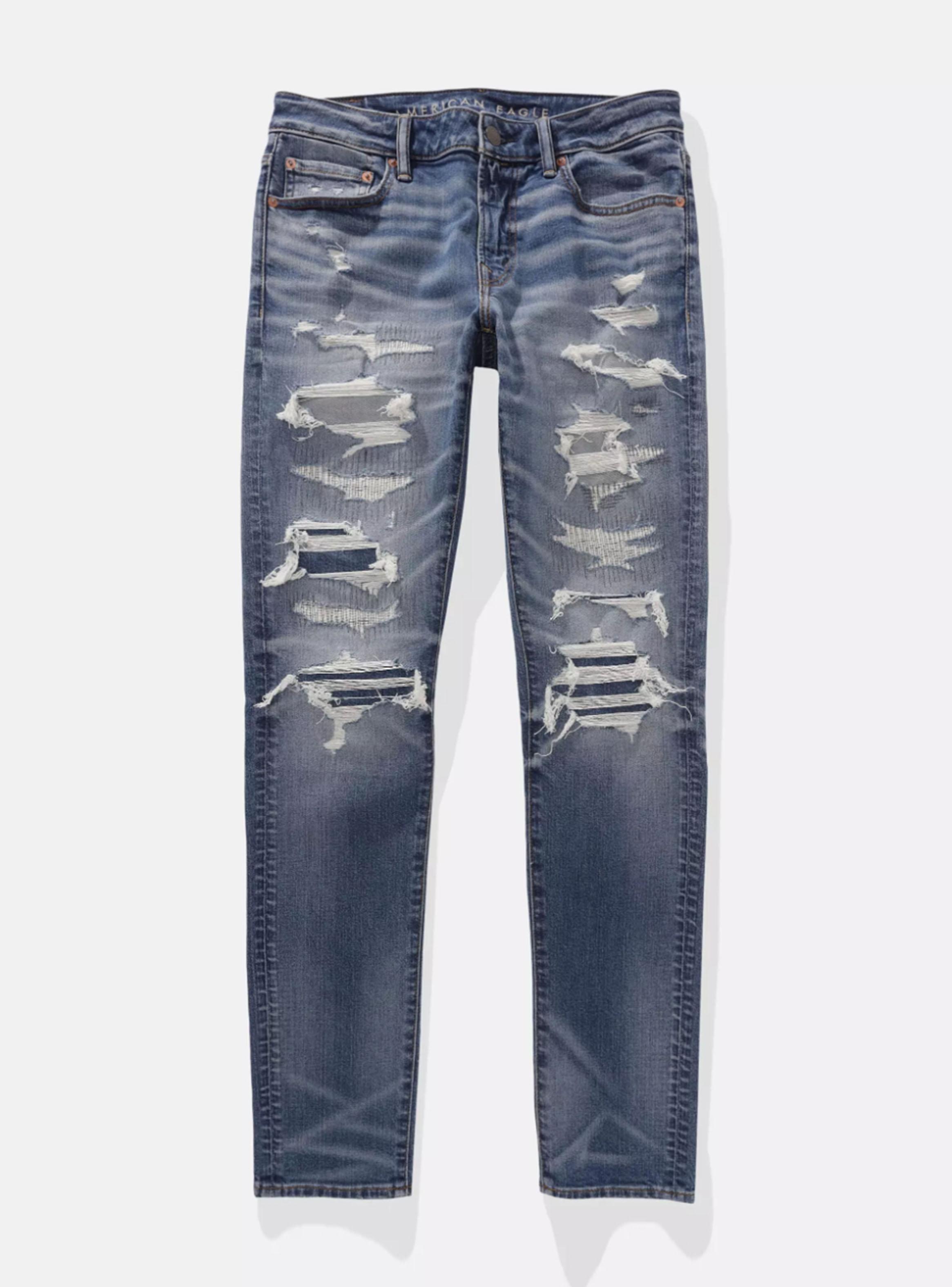Jeans AE AirFlex+ Athletic Skinny Parches-2