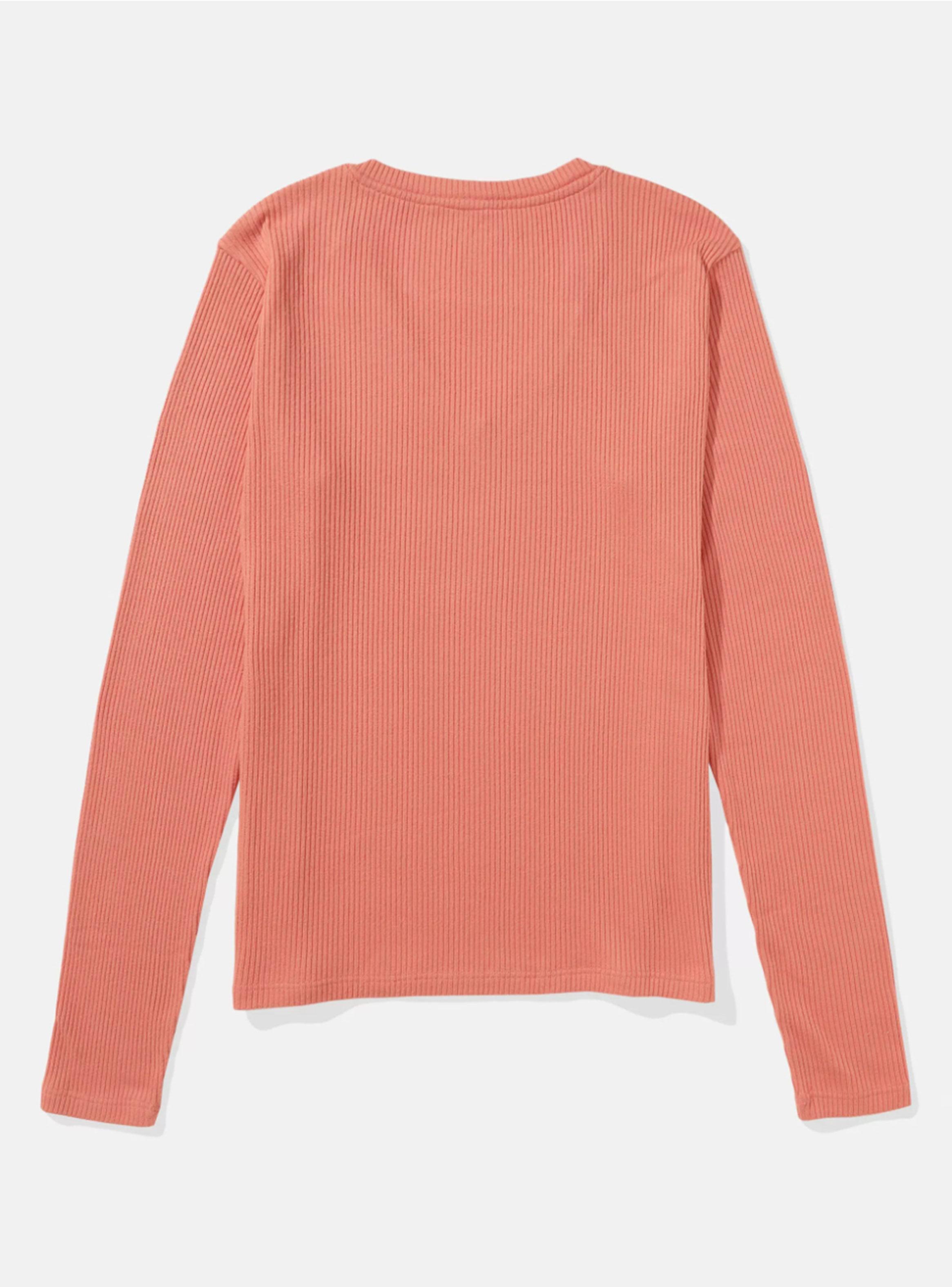 Polera Ae Manga Larga de Felpa con Escote V-3