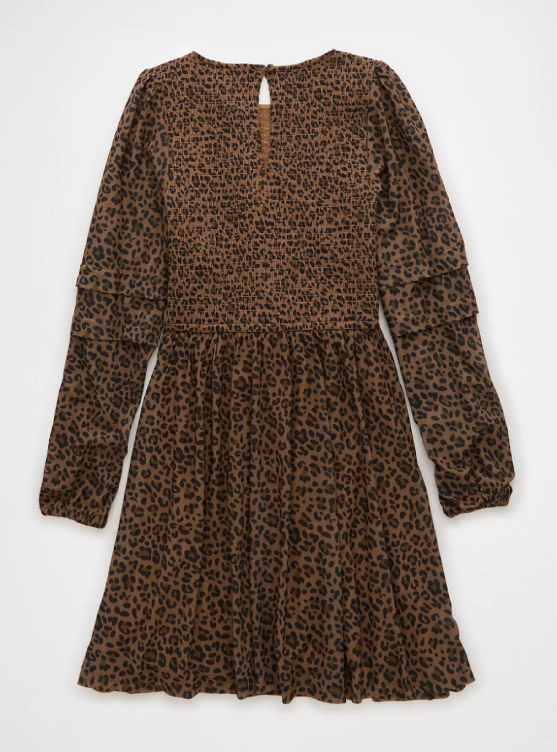 Vestido Ae Corto Manga Larga Print-5