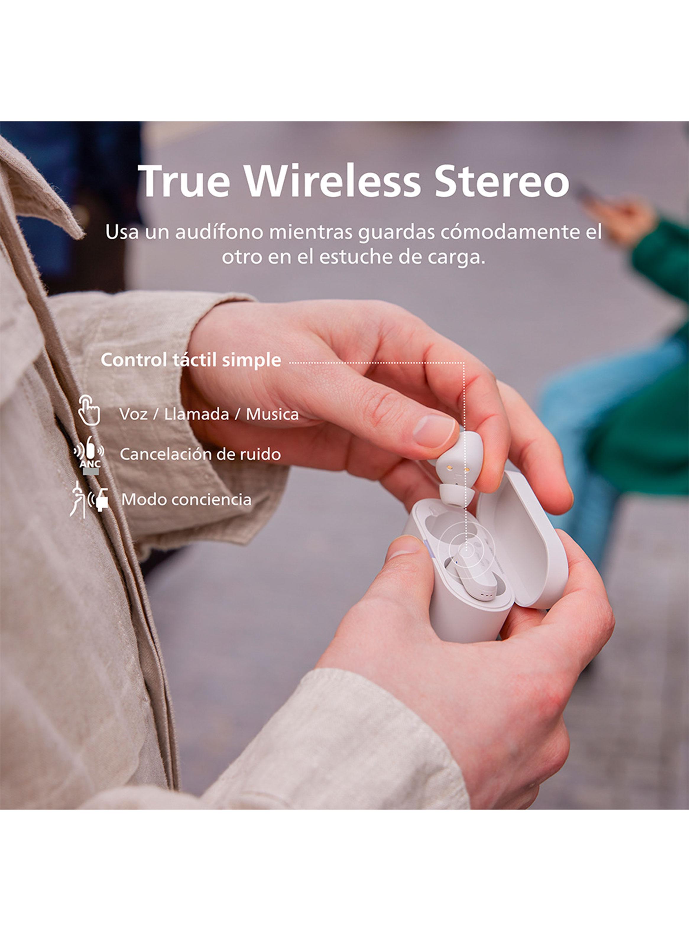 Audífonos Bluetooth Noise Cancelling TAT3508 TWS Blanco-5