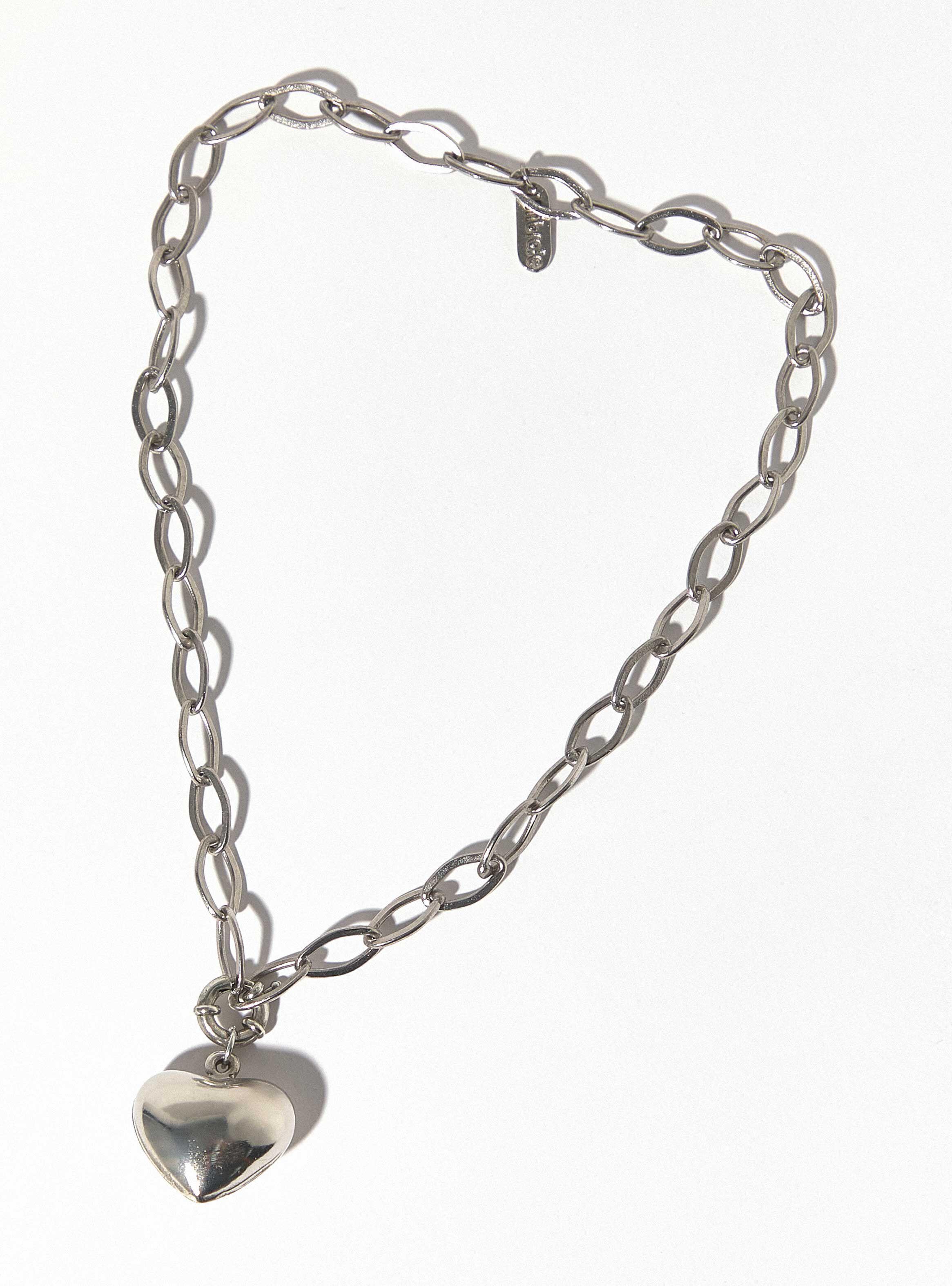 Collar Metalizado Detalle Corazón-2