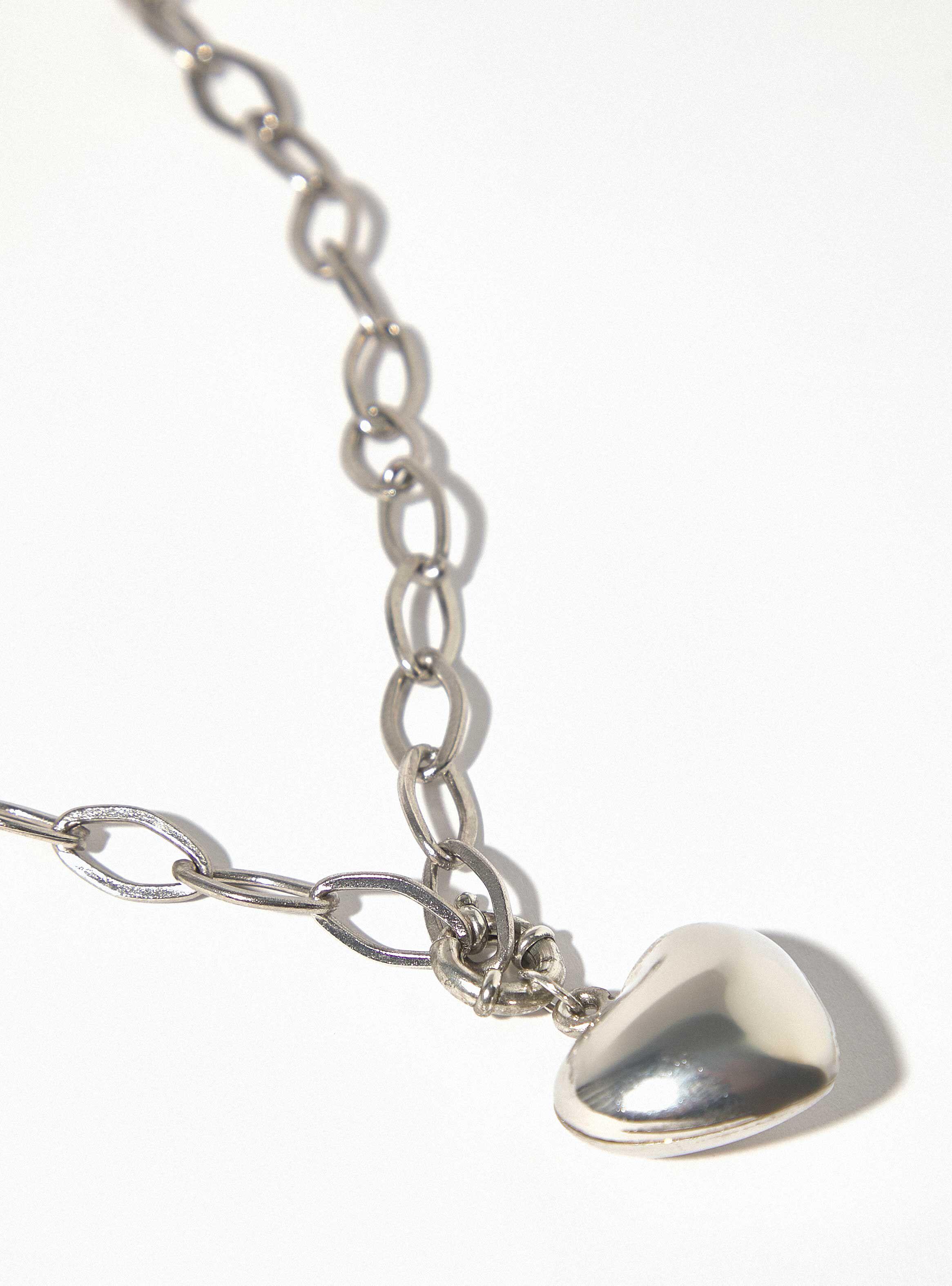 Collar Metalizado Detalle Corazón-3