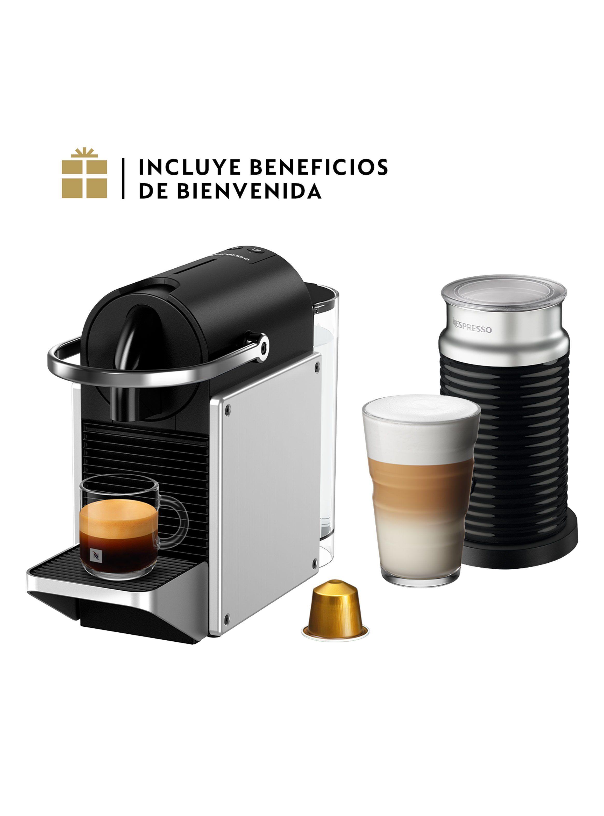 Cafetera de Cápsulas Pixie Silver + Espumador de Leche-1