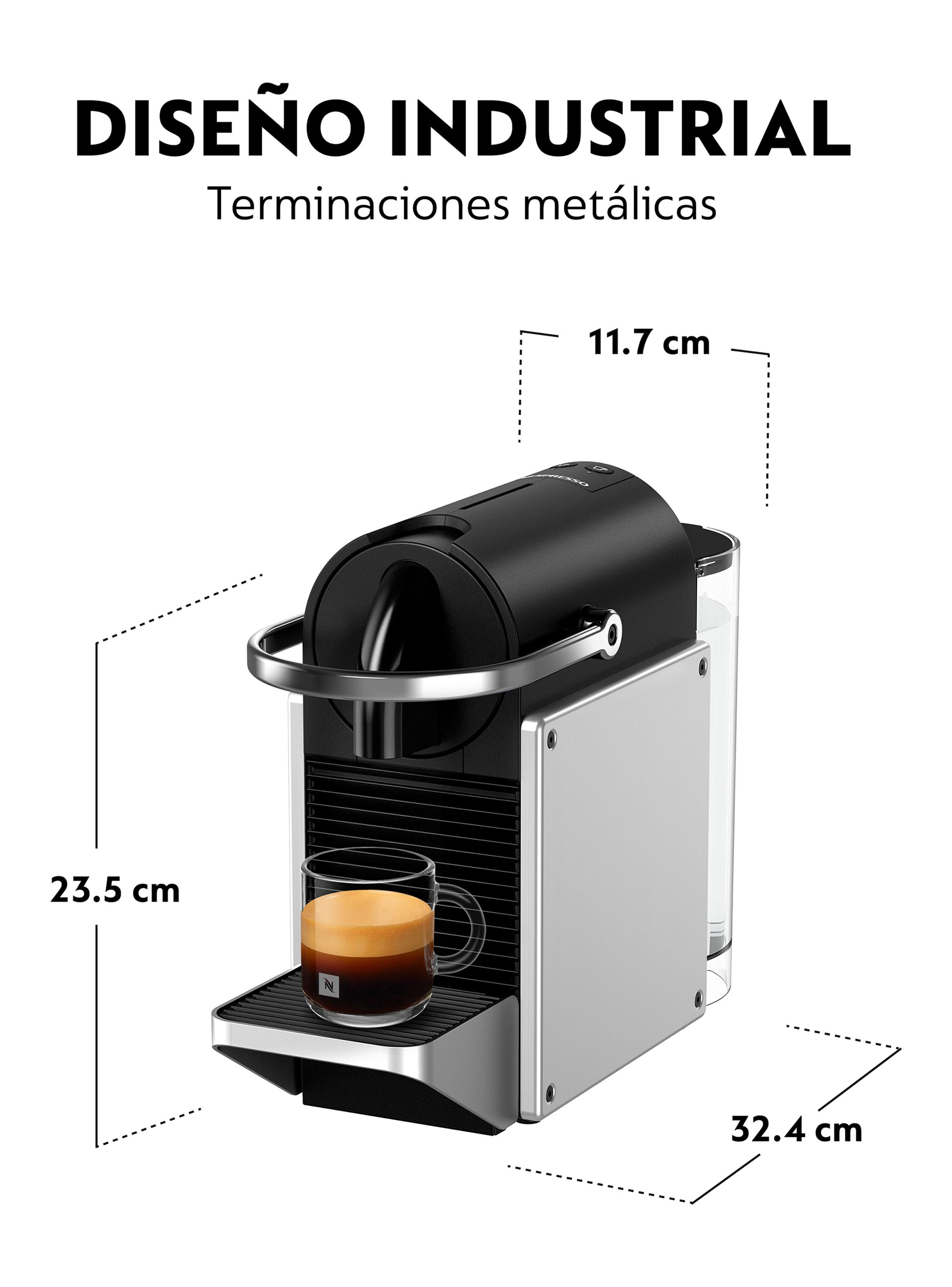Cafetera de Cápsulas Pixie Silver + Espumador de Leche-2