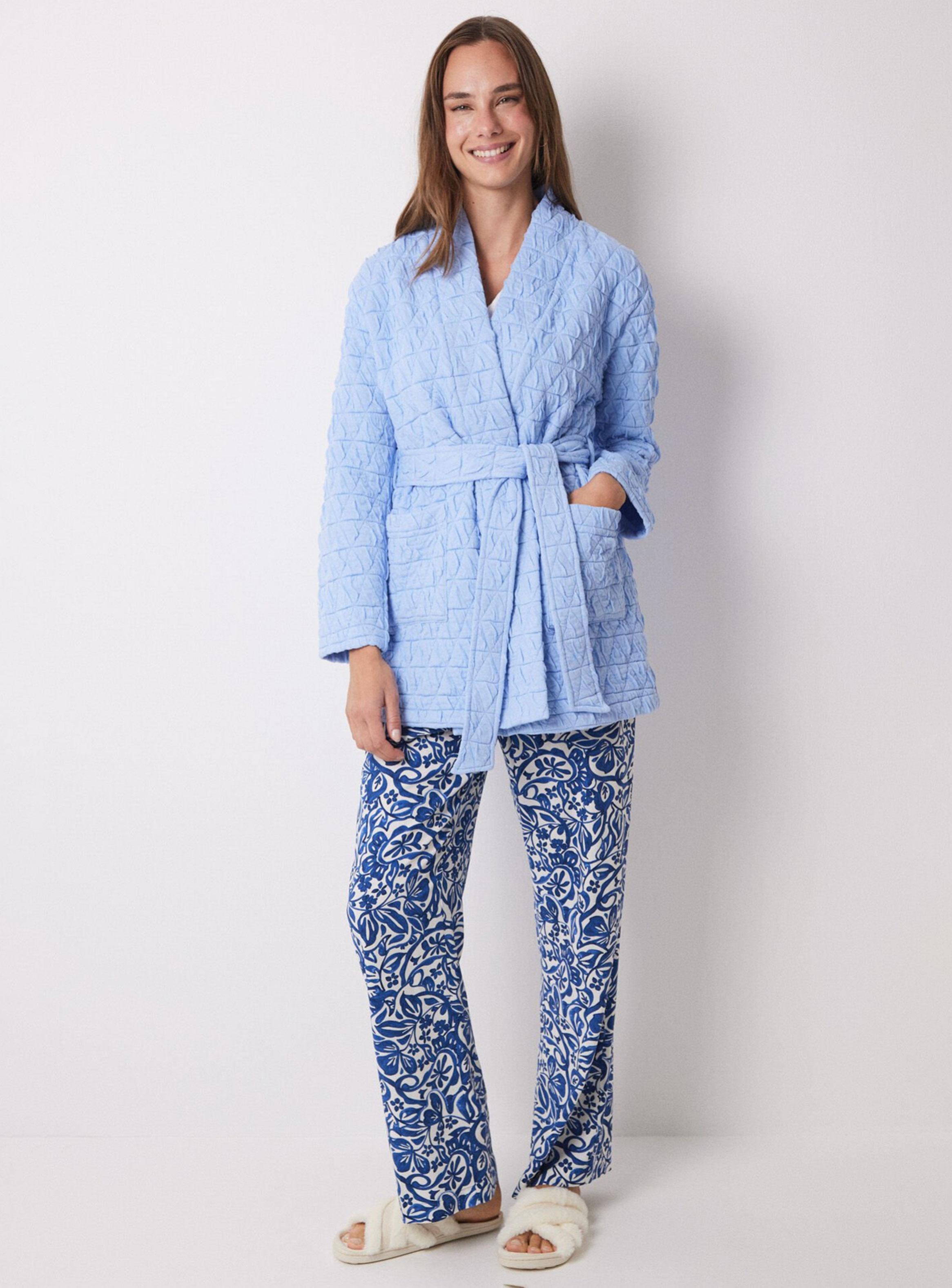 Bata Corta Cruzada Acolchada Claro-4