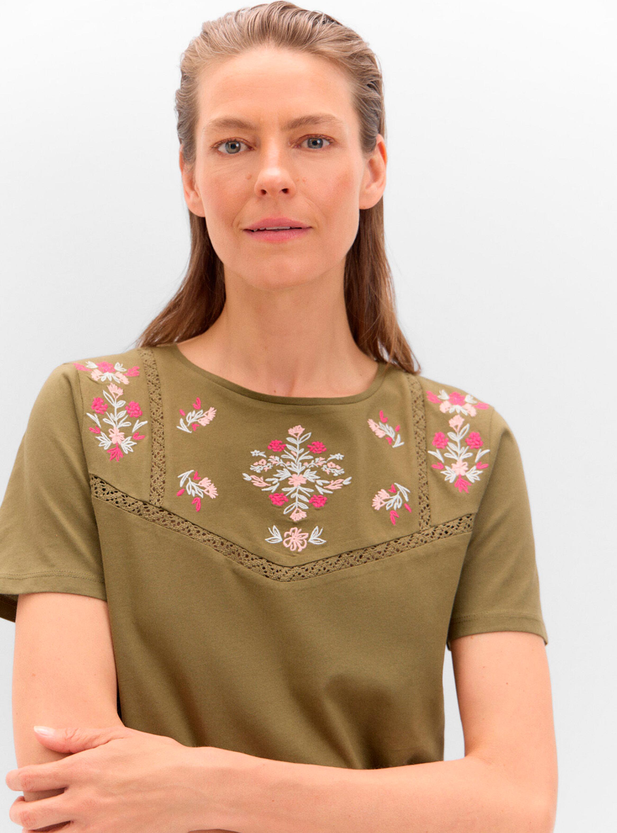 Polera con Bordado y Vainicas-2