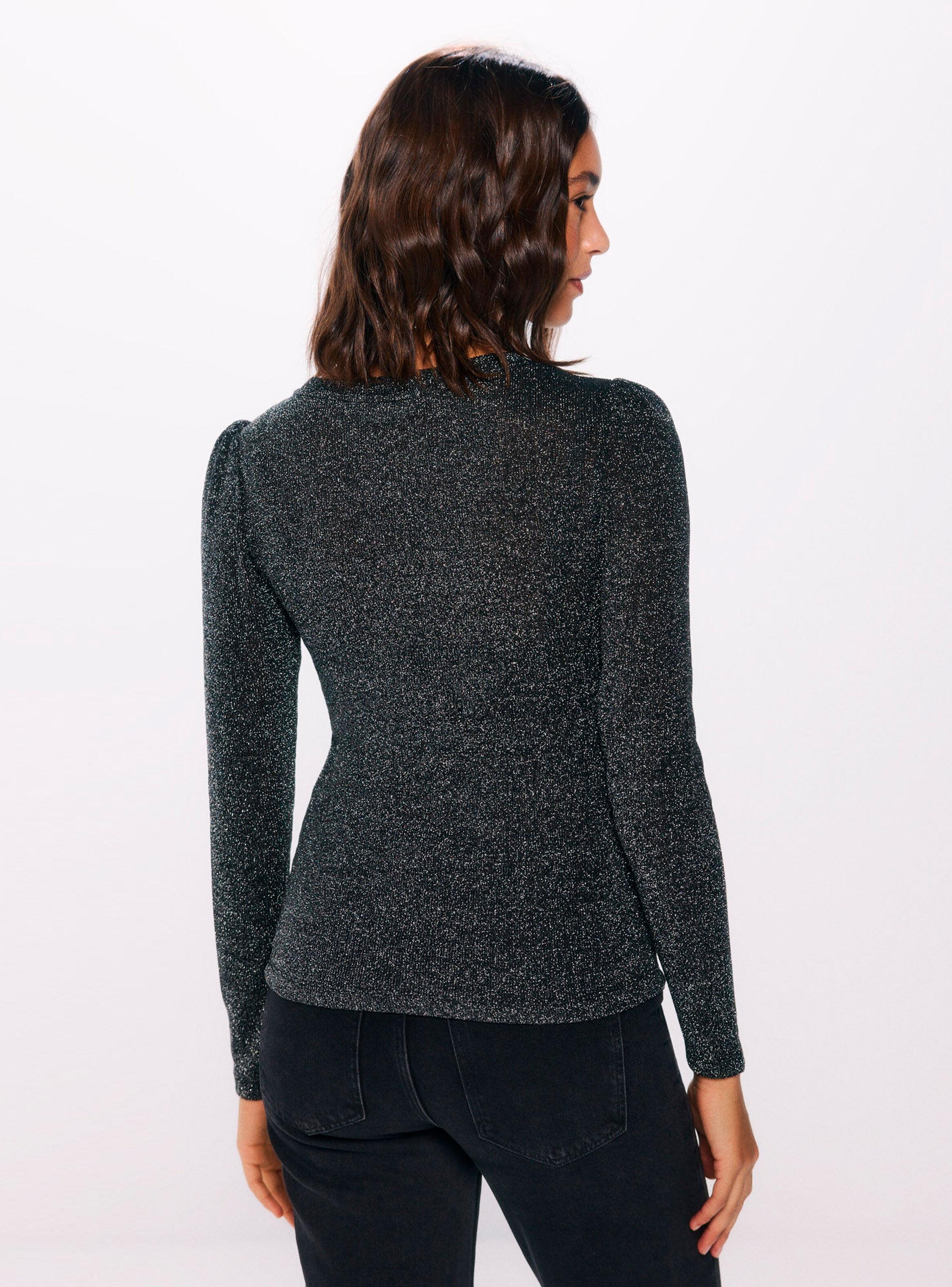 Polera Punto Cortado Lurex-1