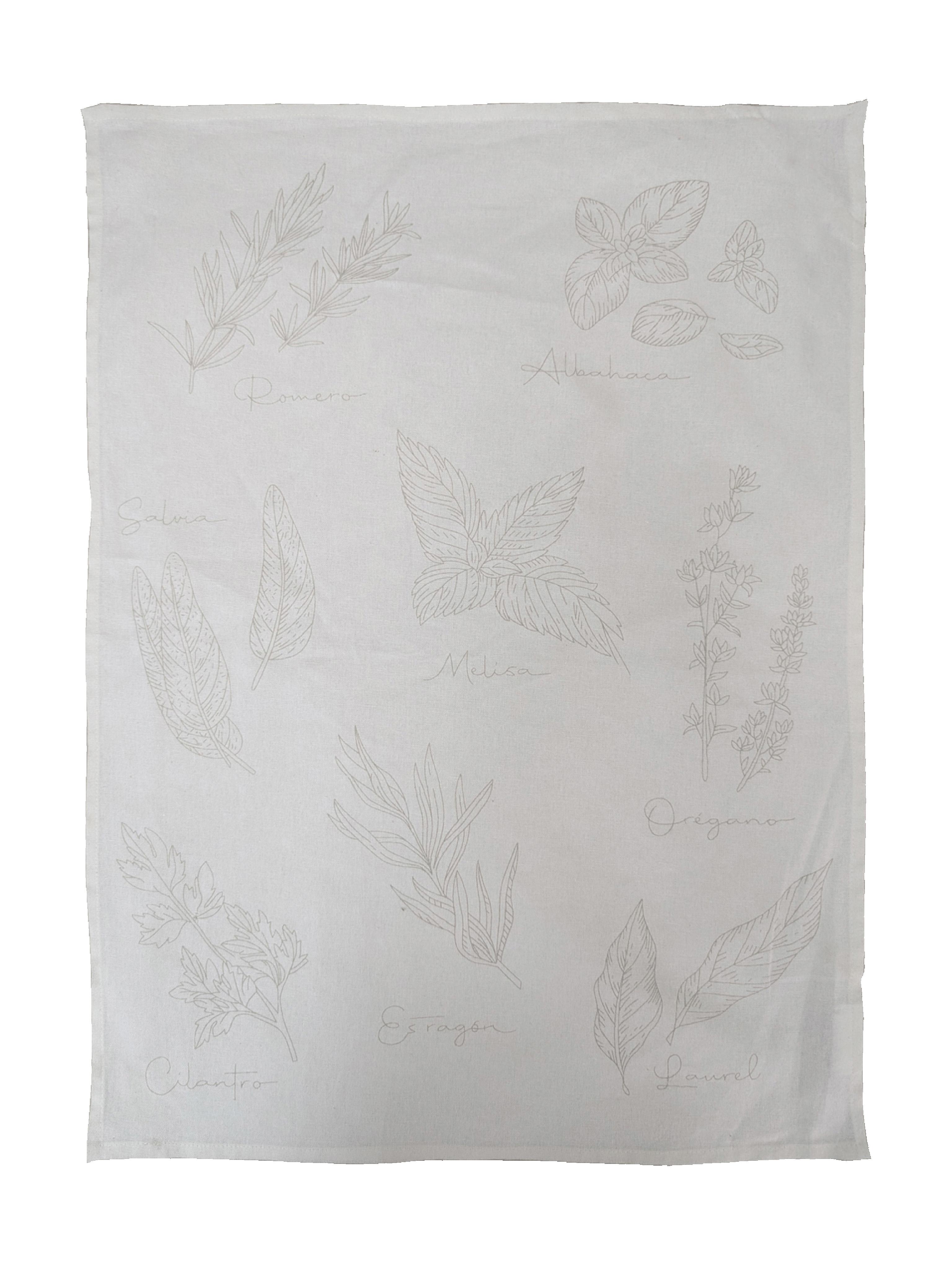 Paños de Cocina Hierbas 50x70 cm-2