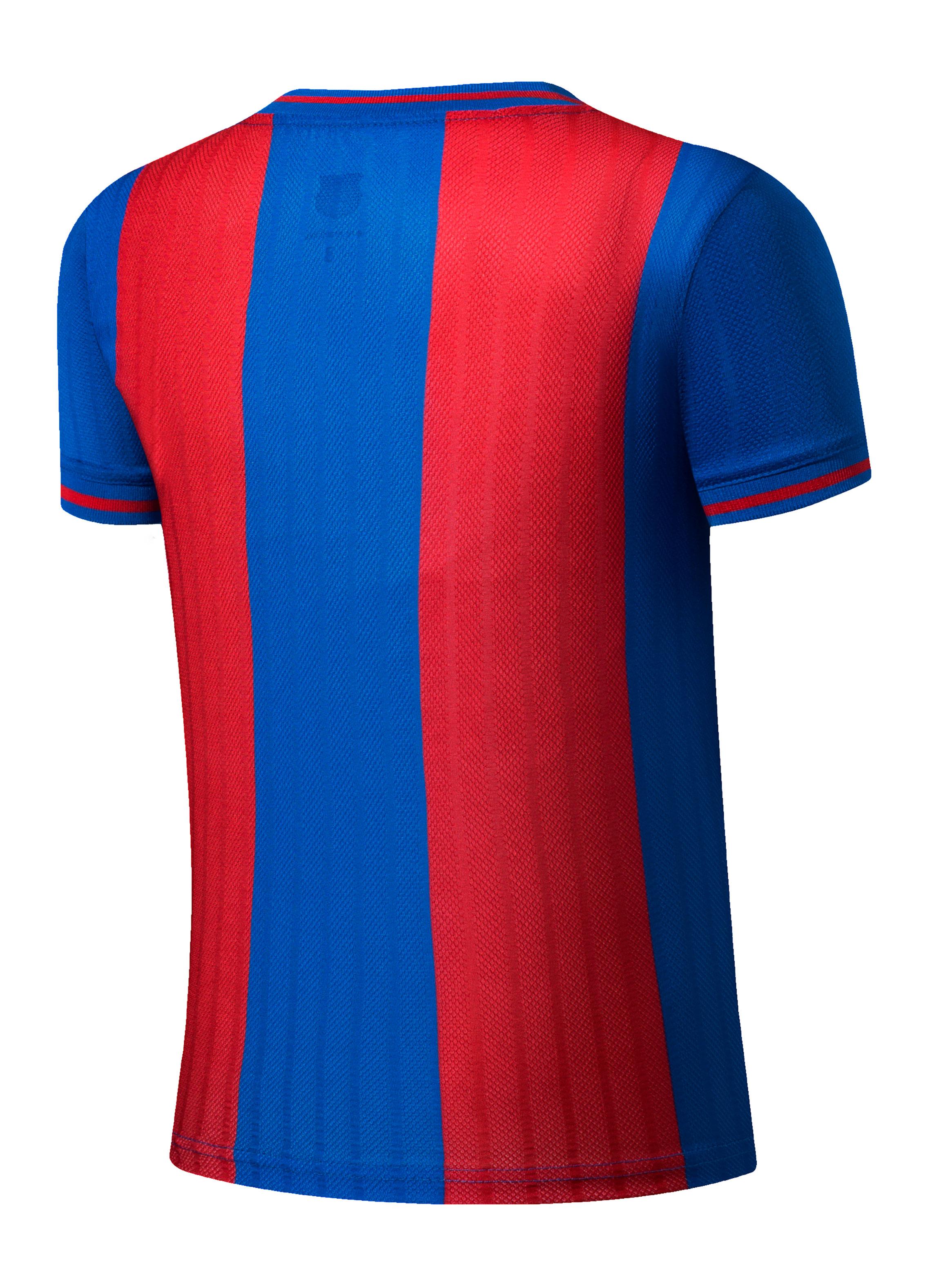 Polera Diseño Stripe con Logo y Escudo Barcelona-1