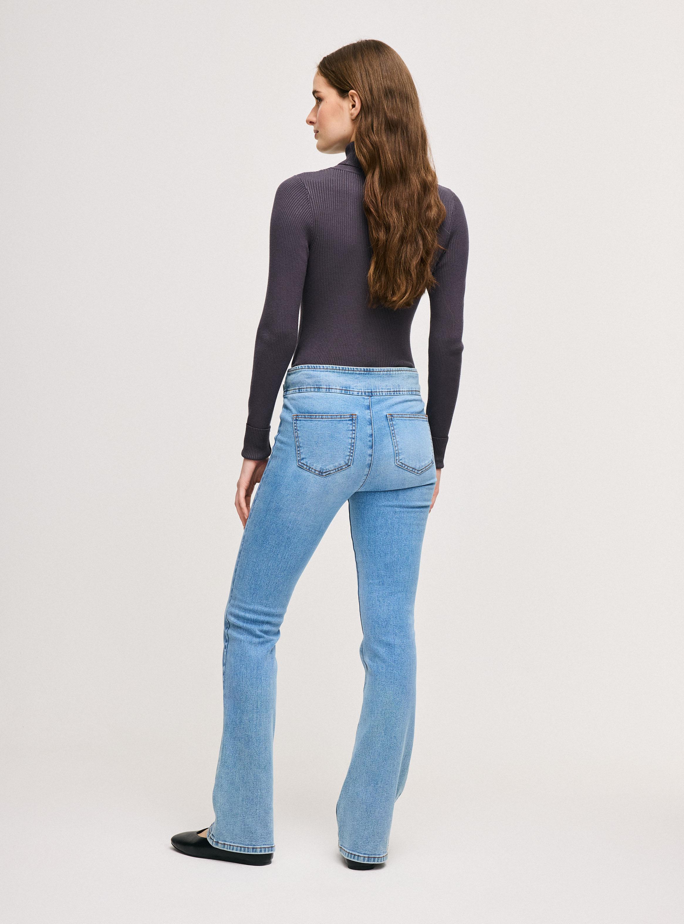 Jeans Boot Cut con Cinturón Denim-5