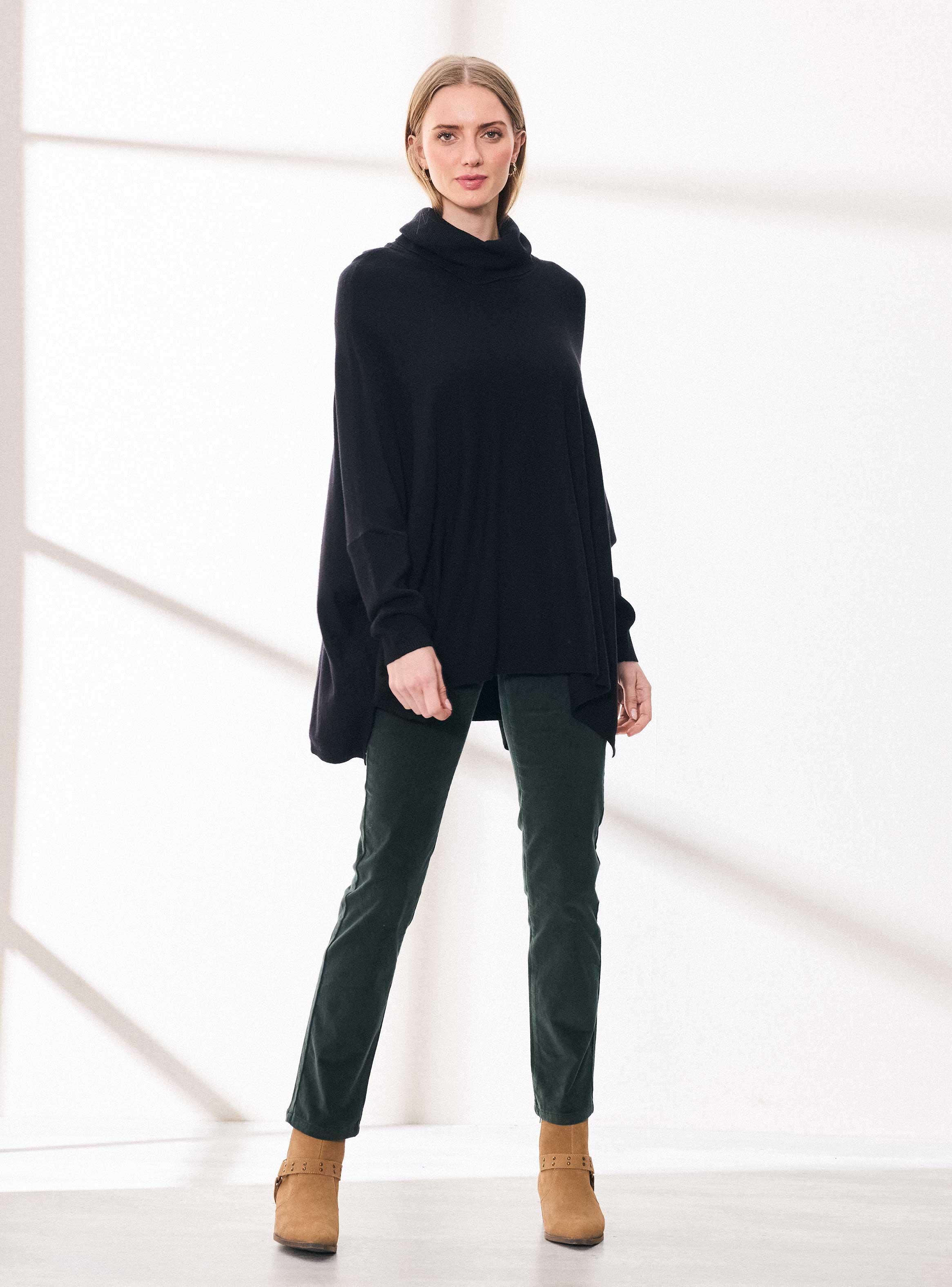 Sweater Tipo Poncho Liviano-4