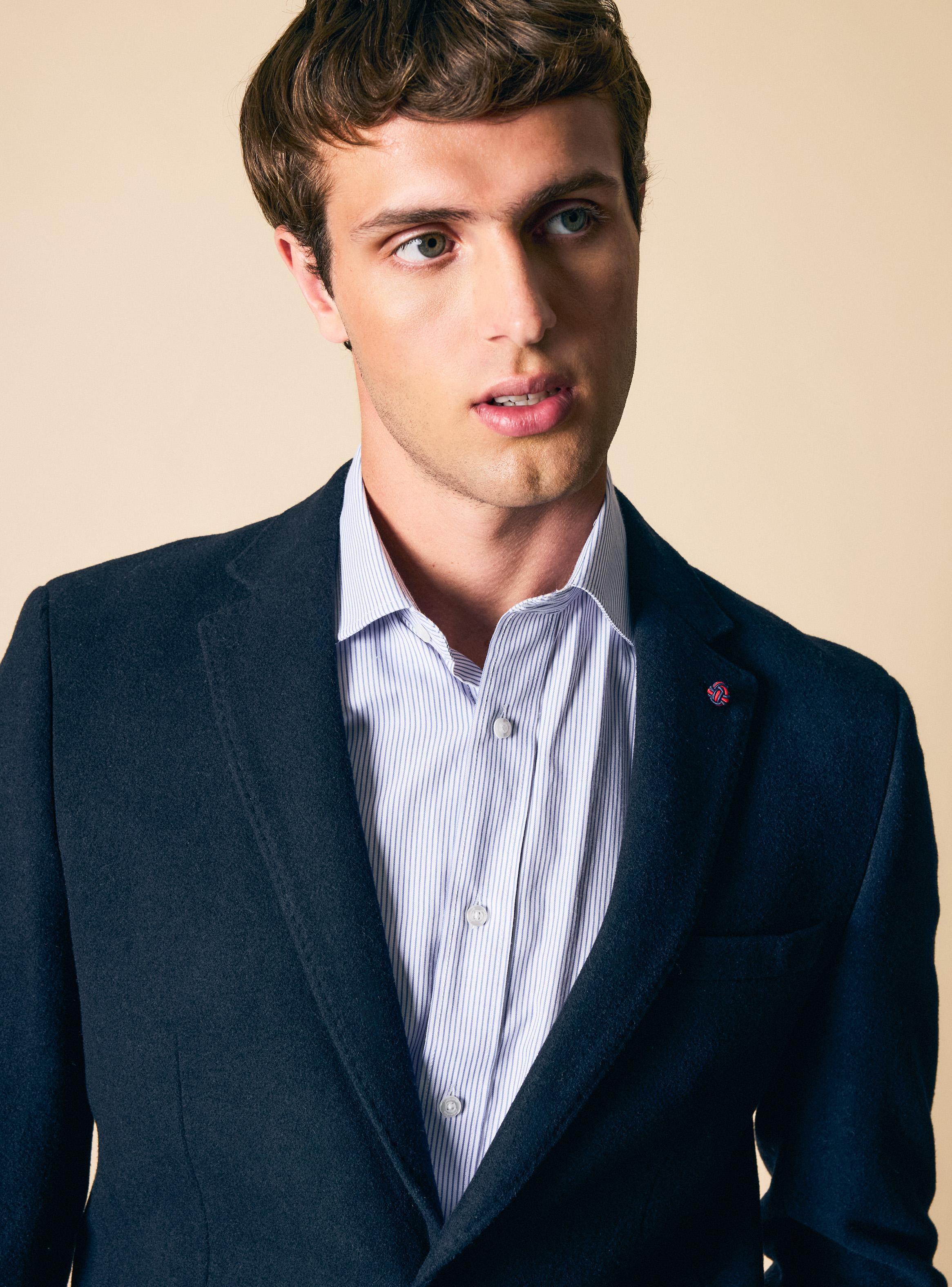 Blazer Recto Bolsillo de Parche y Codera-2