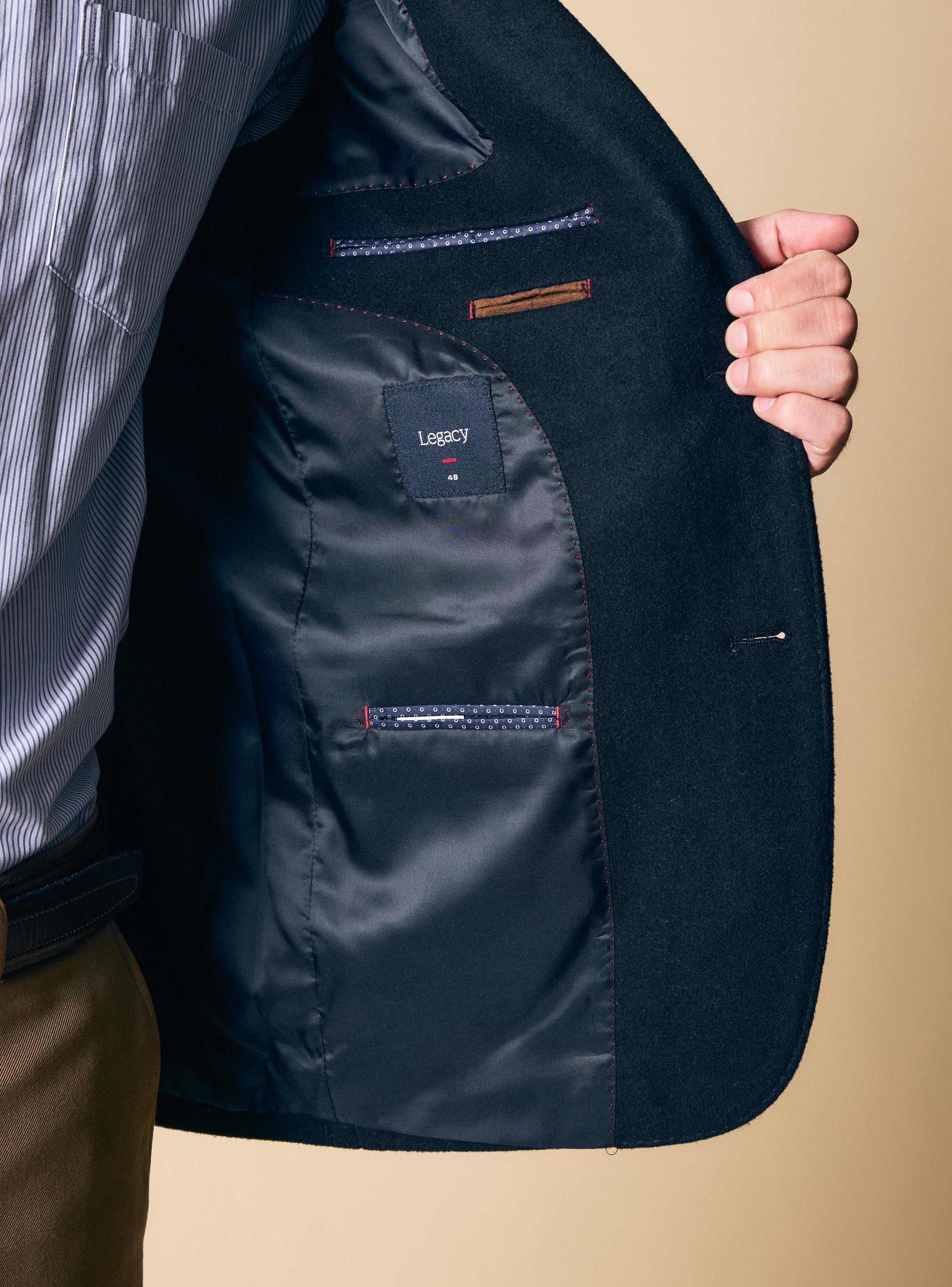 Blazer Recto Bolsillo de Parche y Codera-3