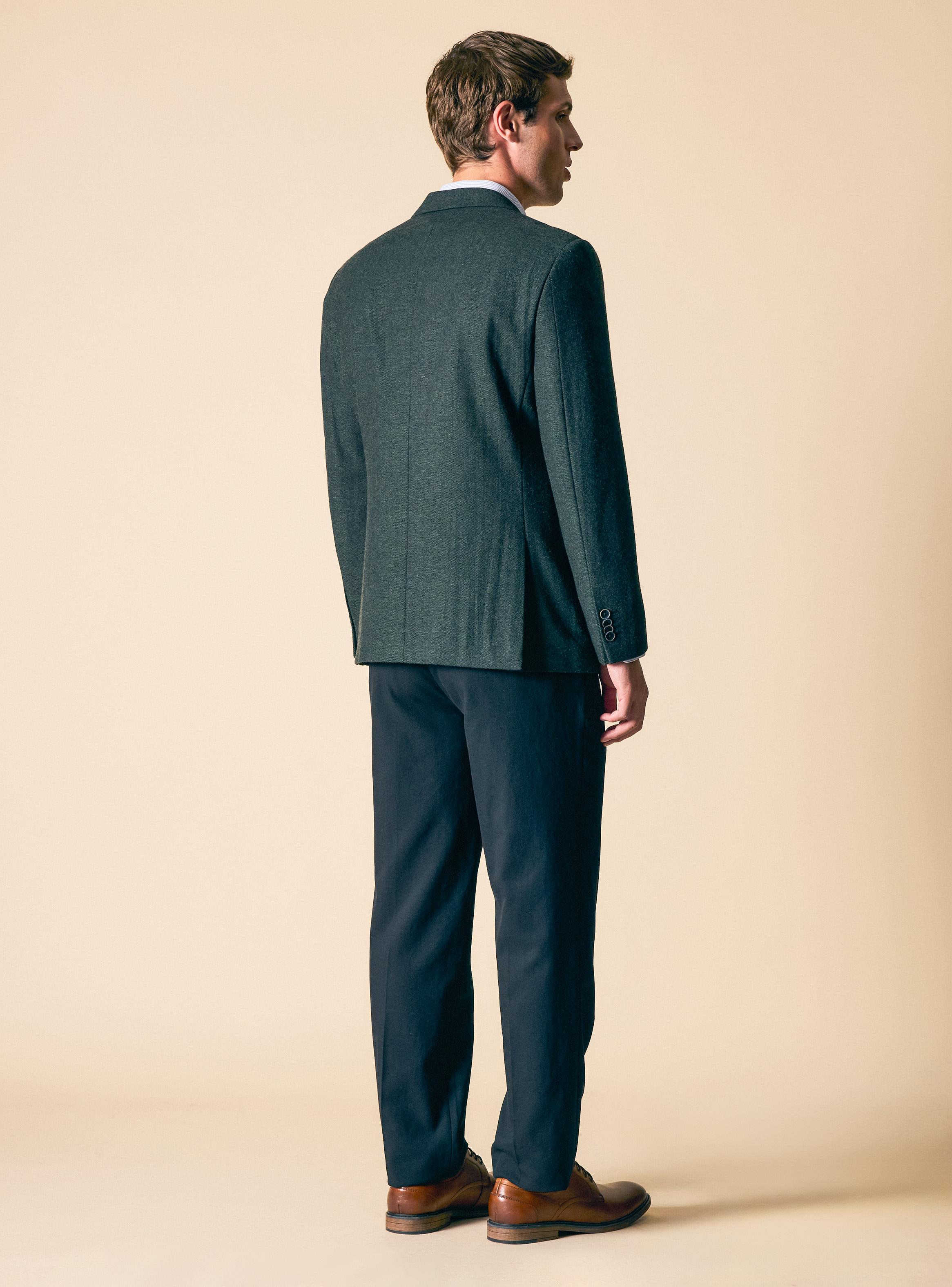 Blazer Recto Tweed Bolsillos Parche-5