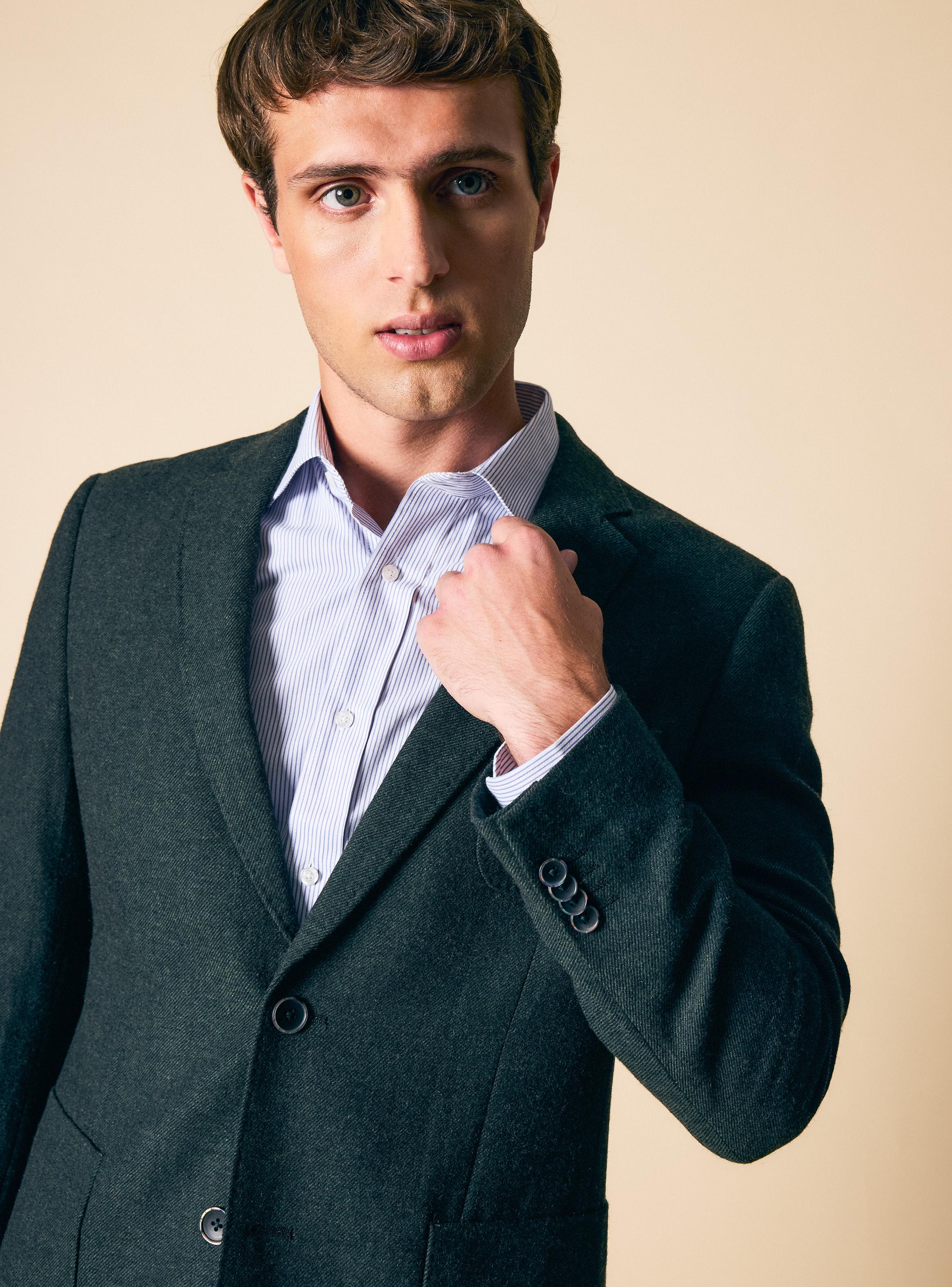 Blazer Recto Tweed Bolsillos Parche-2
