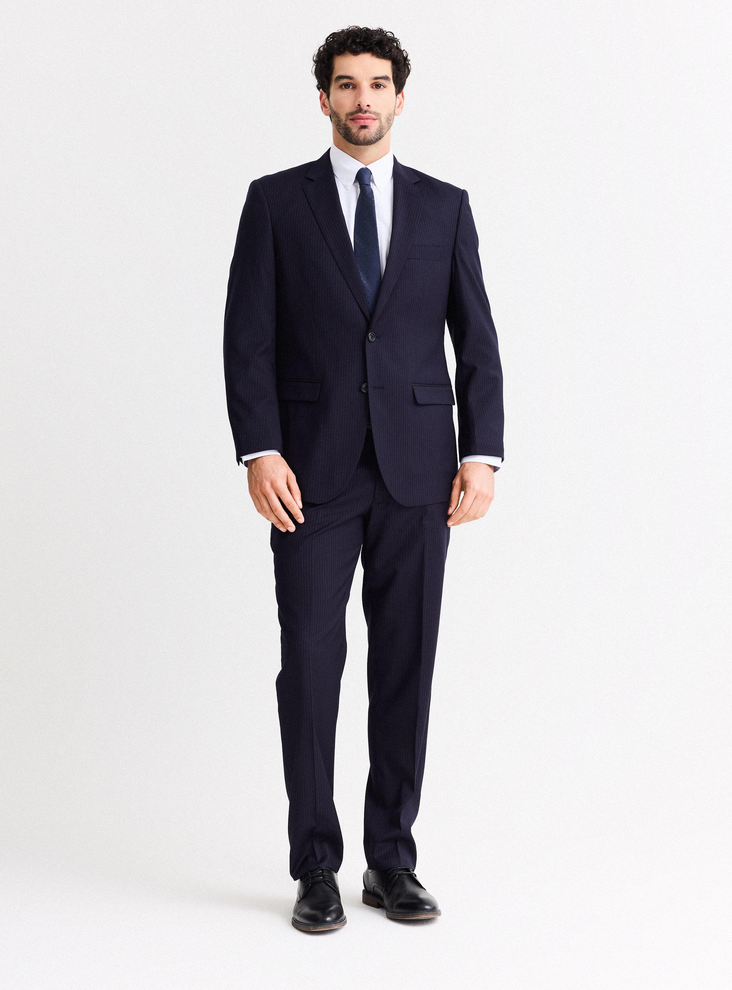 Traje Recto Regular Fit Fantasía Lineas-4