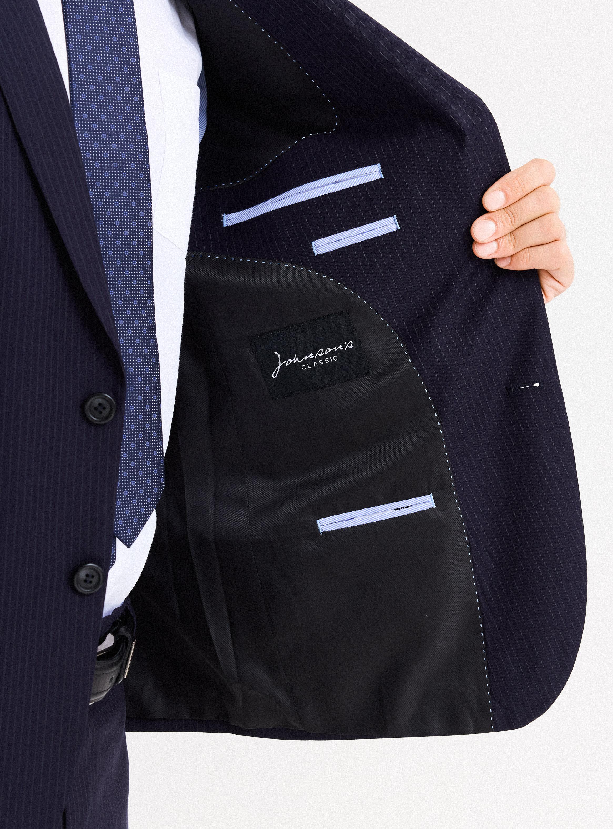Traje Recto Regular Fit Fantasía Lineas-3