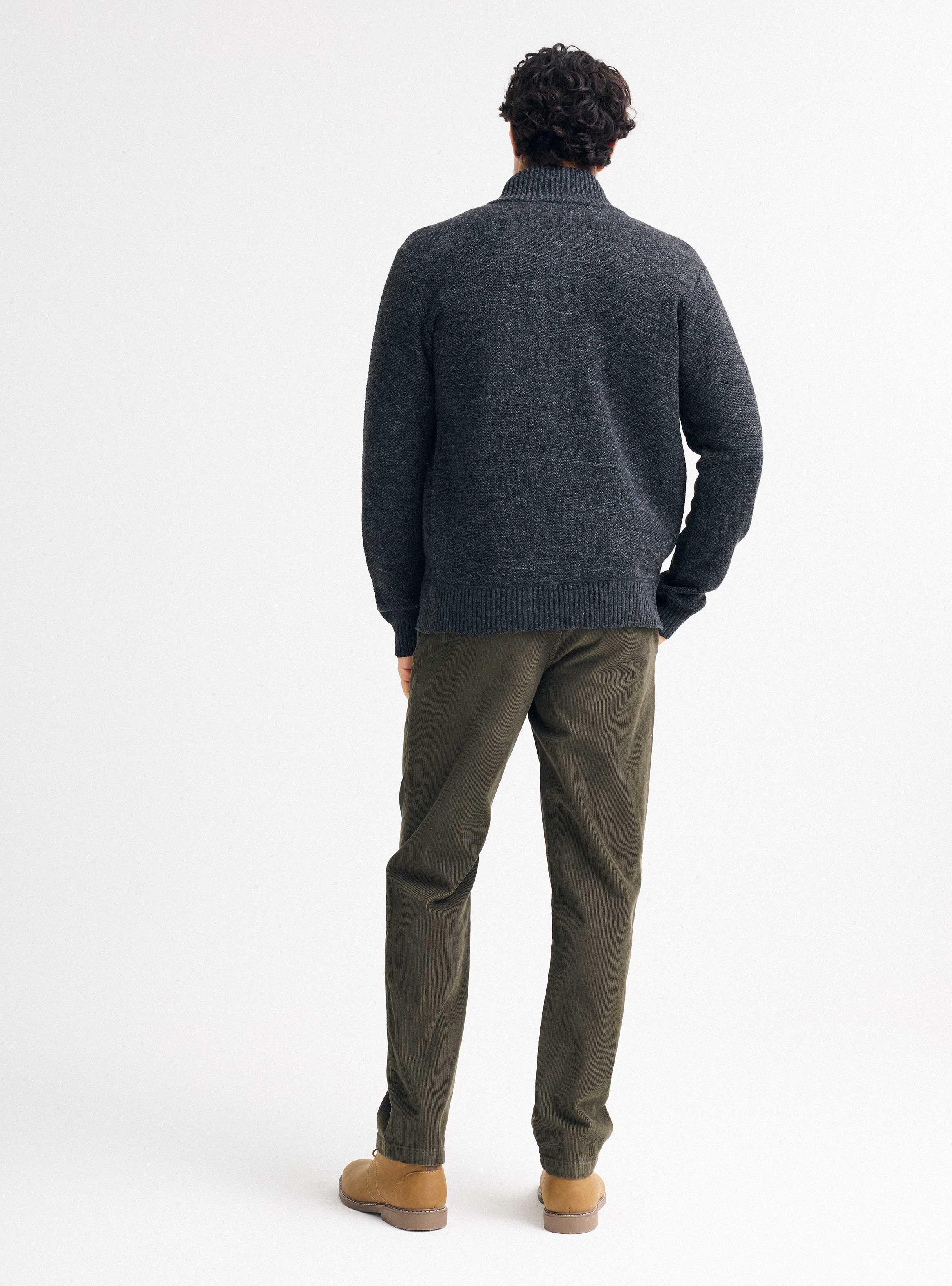 Sweater Colores Lisos Cierre Completo-5