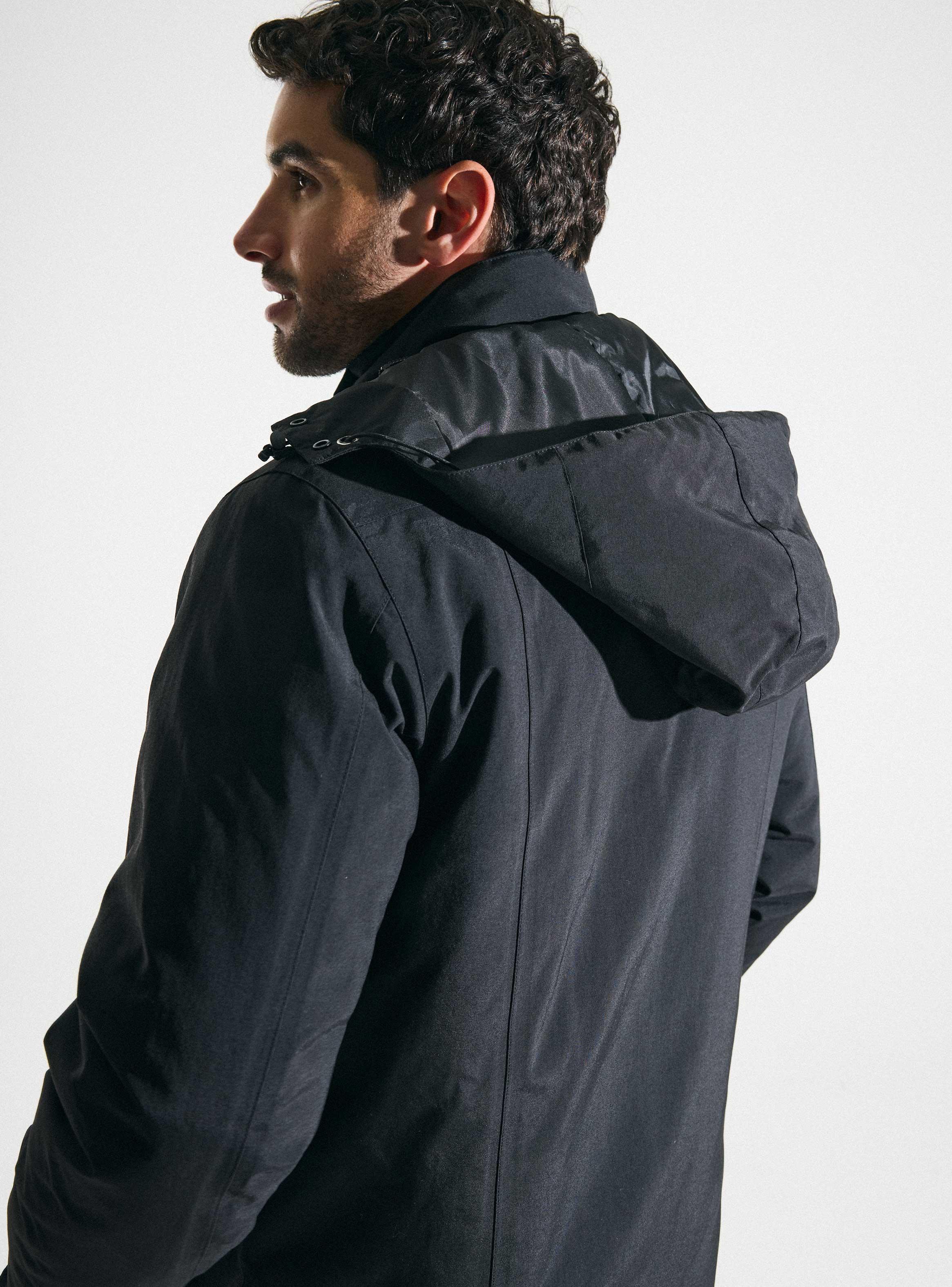 Parka Técnica Resistente Al Agua Gorro Desmontable-3