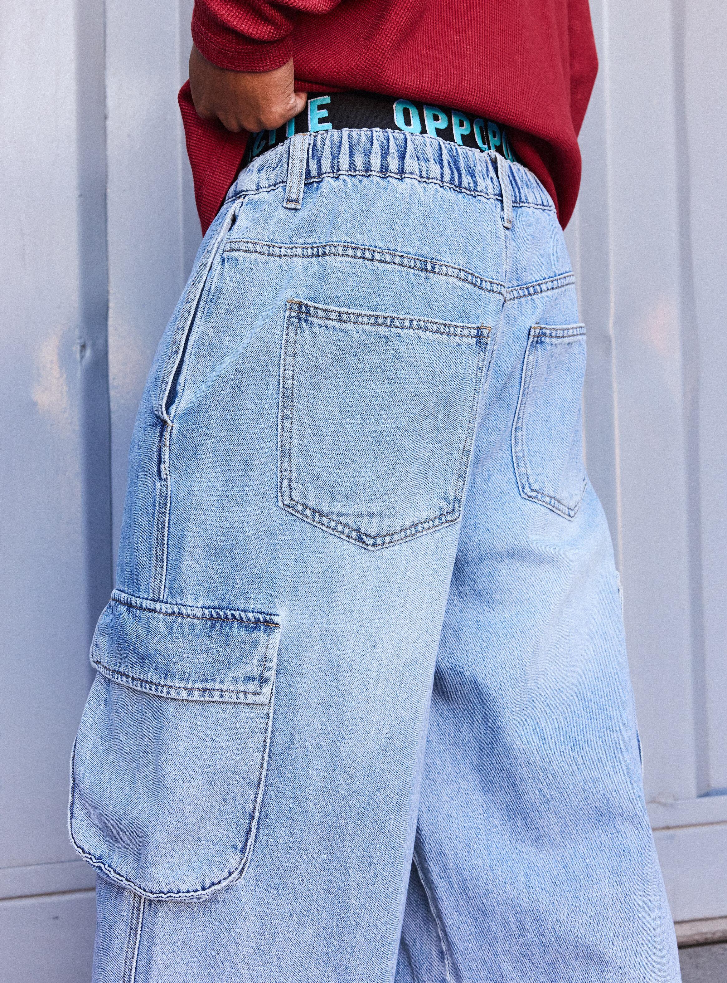 Jeans Estilo Skater Claro-3