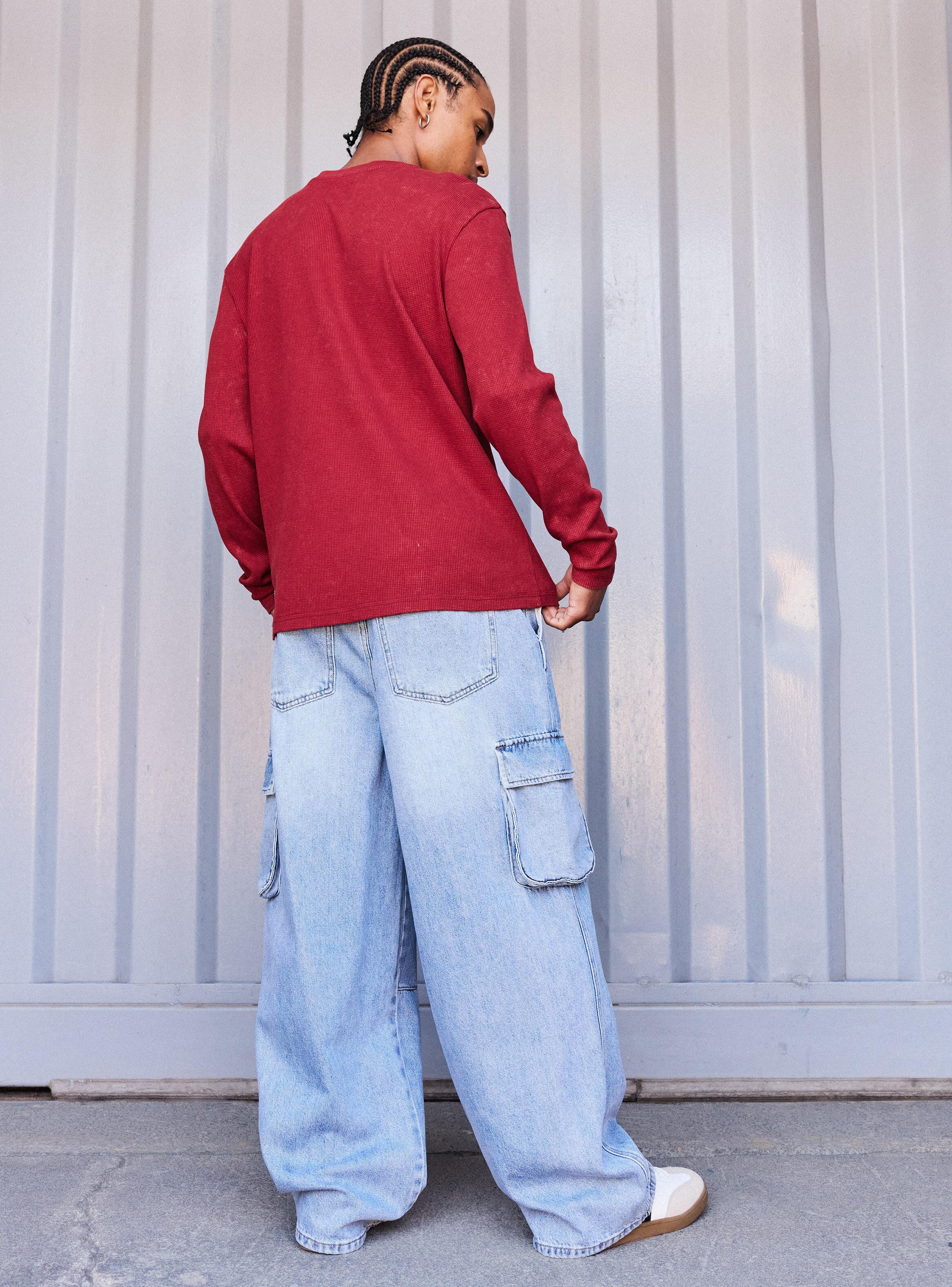 Jeans Estilo Skater Claro-5