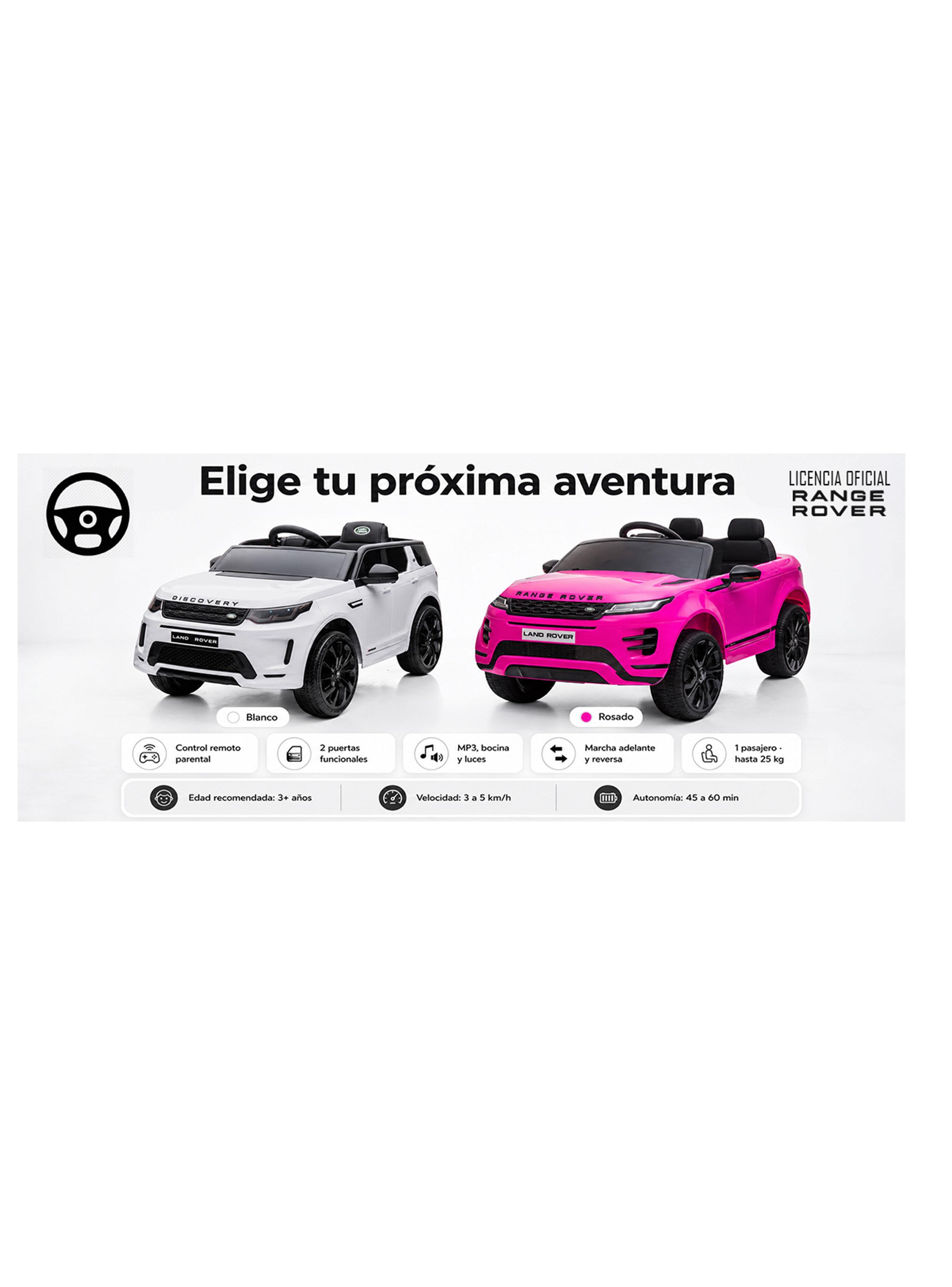 Auto a Batería Range Rover Evoque Rosado-3