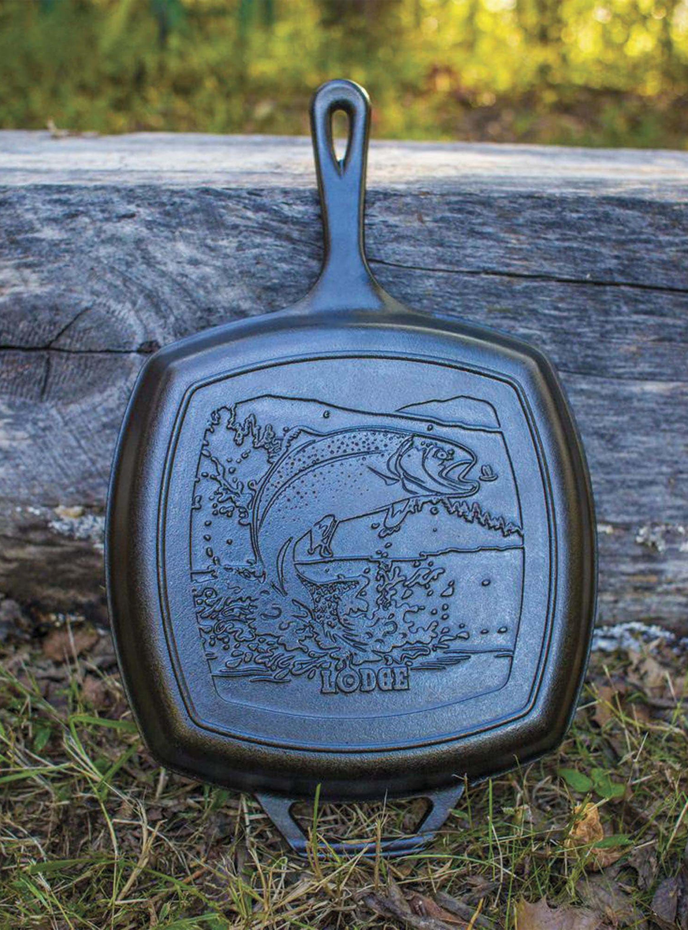 Parrilla Cuadrada Pez Wildlife Series™ Hierro Fundido 27 cm-2