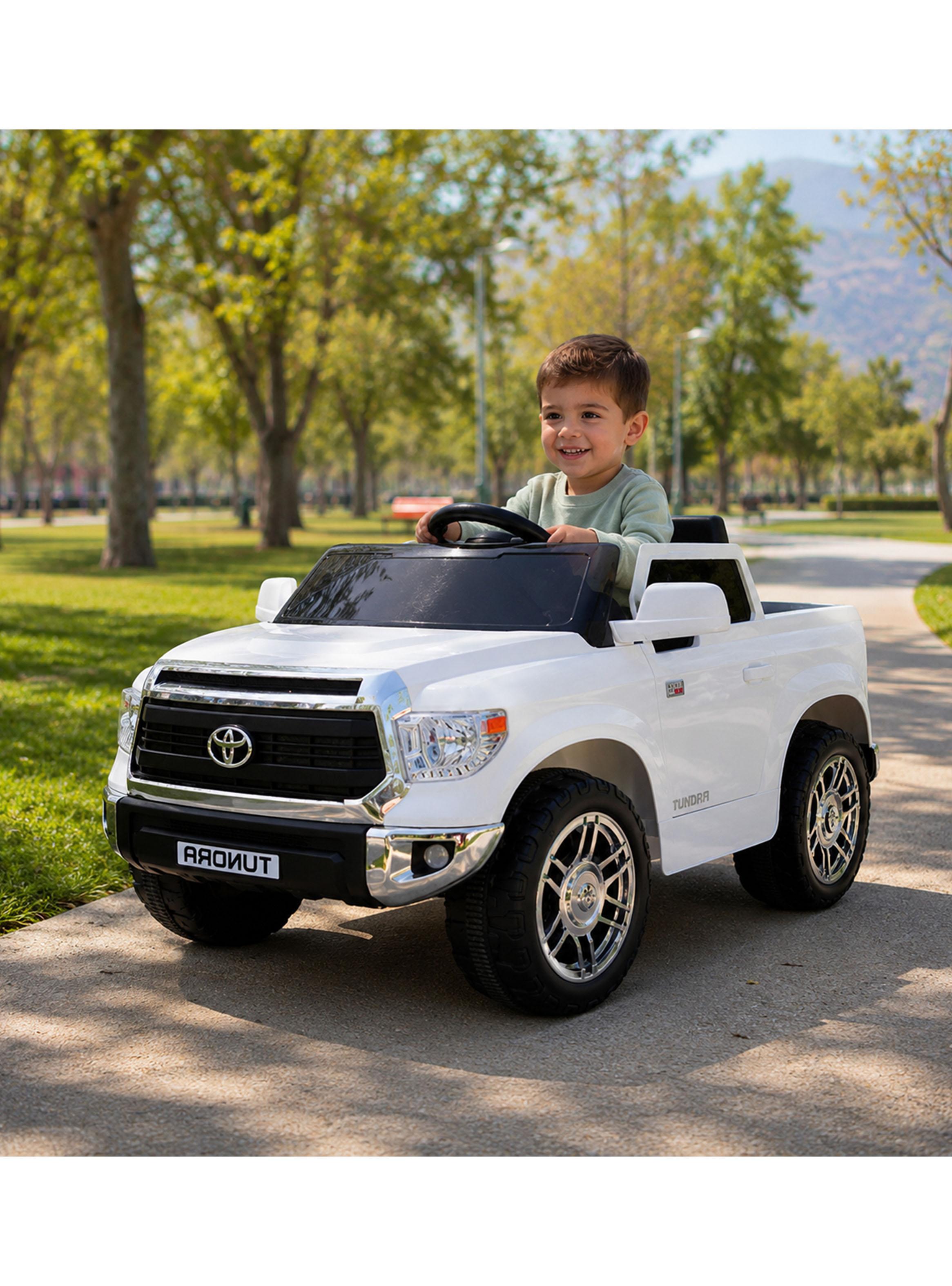 Auto a Batería Toyota Tundra Blanco-5
