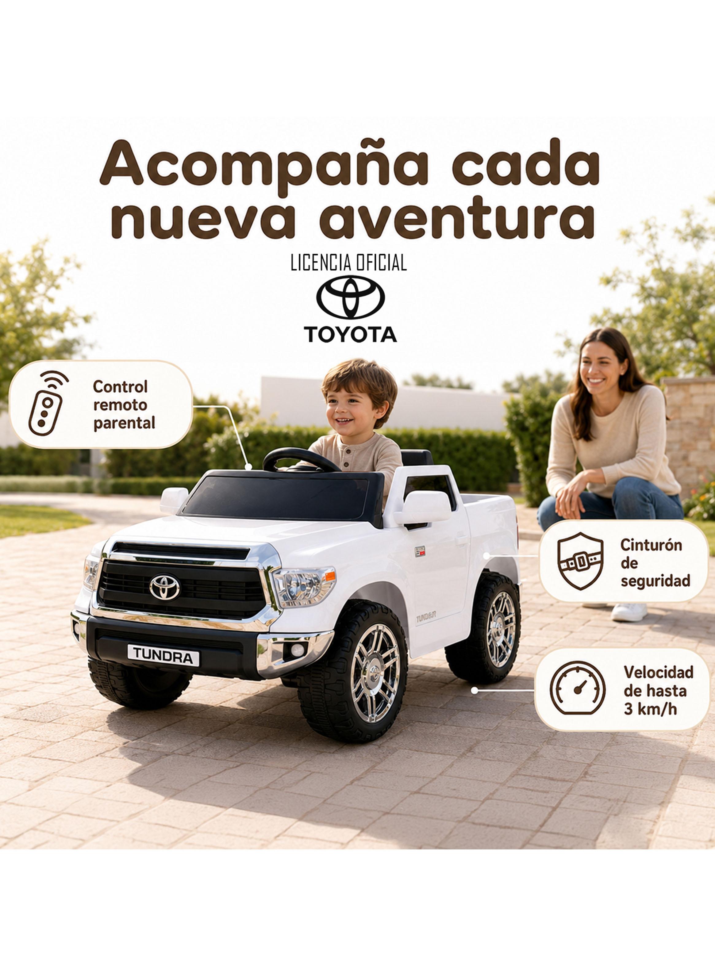Auto a Batería Toyota Tundra Blanco-2