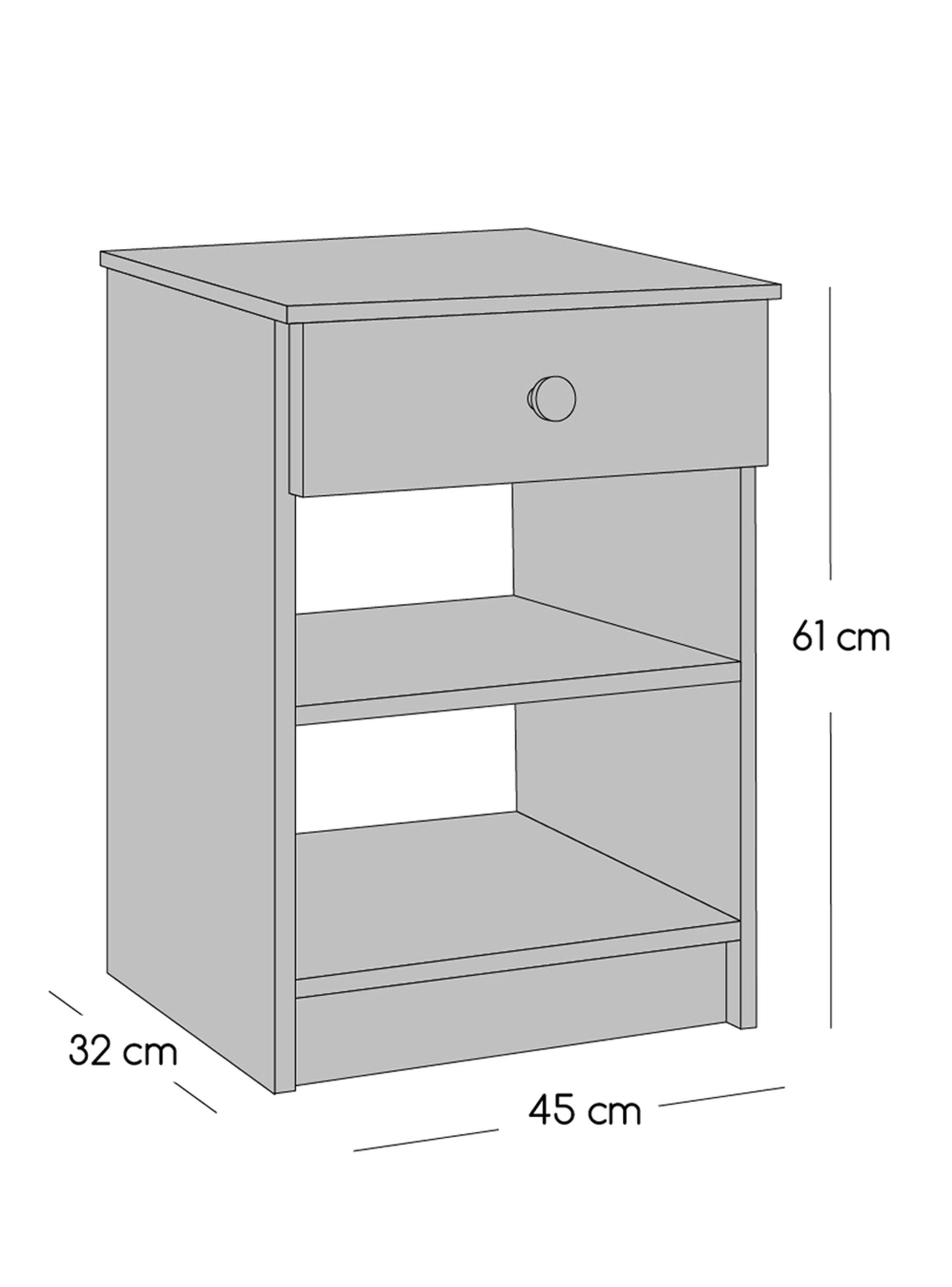 Cama Nido Apolo Black 1.5 Plazas + Respaldo Everest + Velador-2