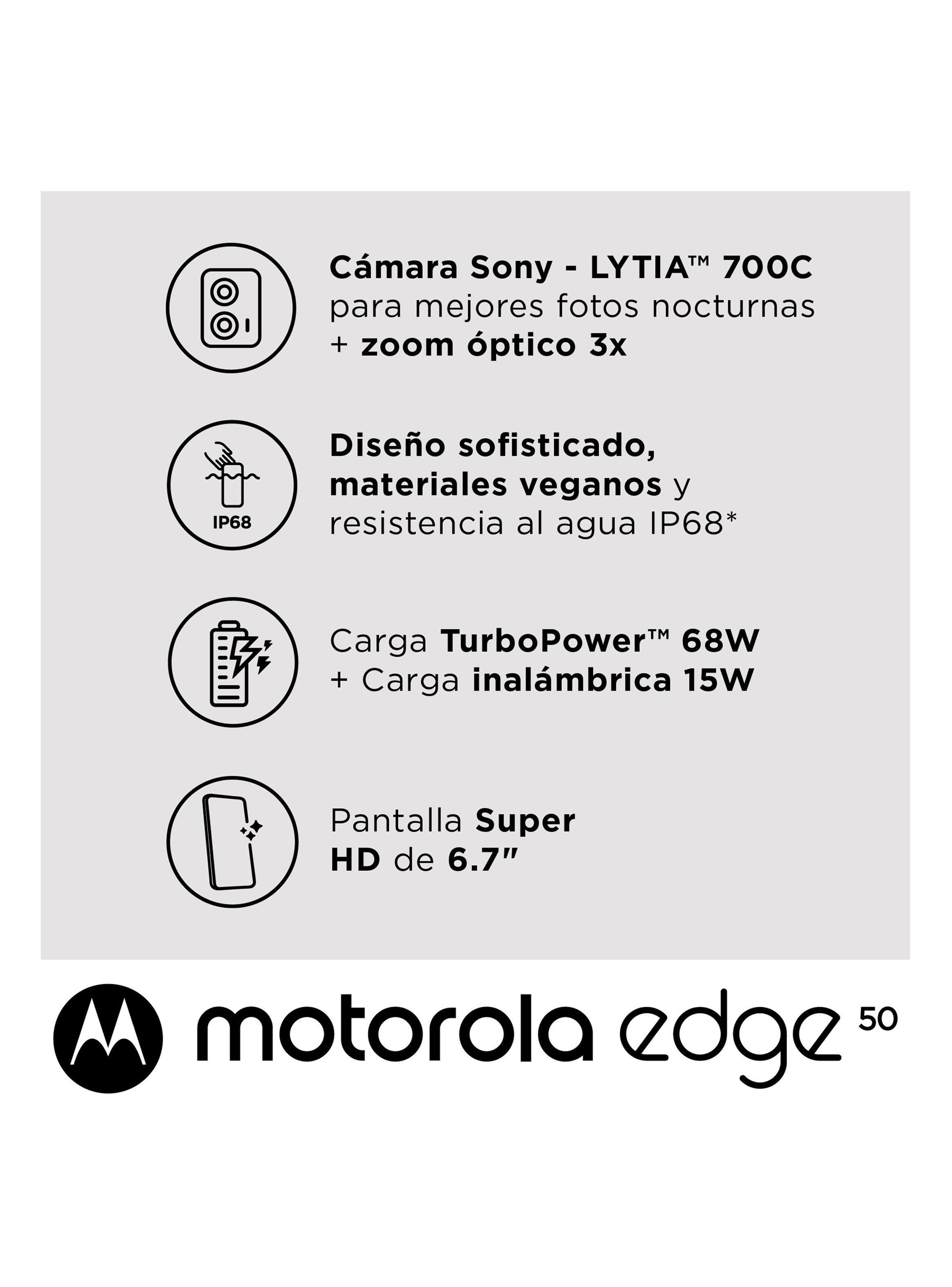 Smartphone Edge 50 256GB 6.7" Gris Carbon Liberado-4