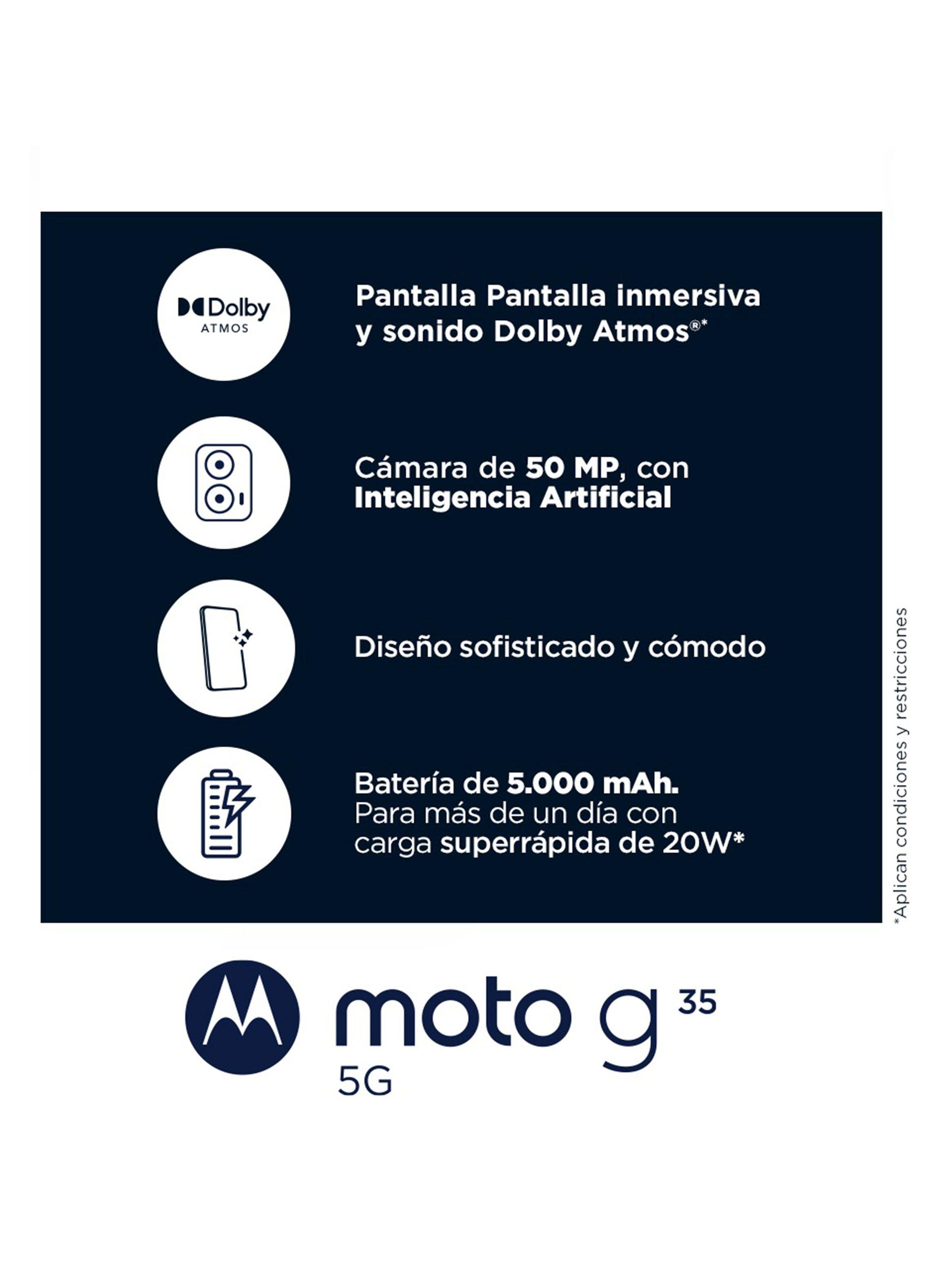 Smartphone G35 5G 128GB 6.7" Gris Liberado-4