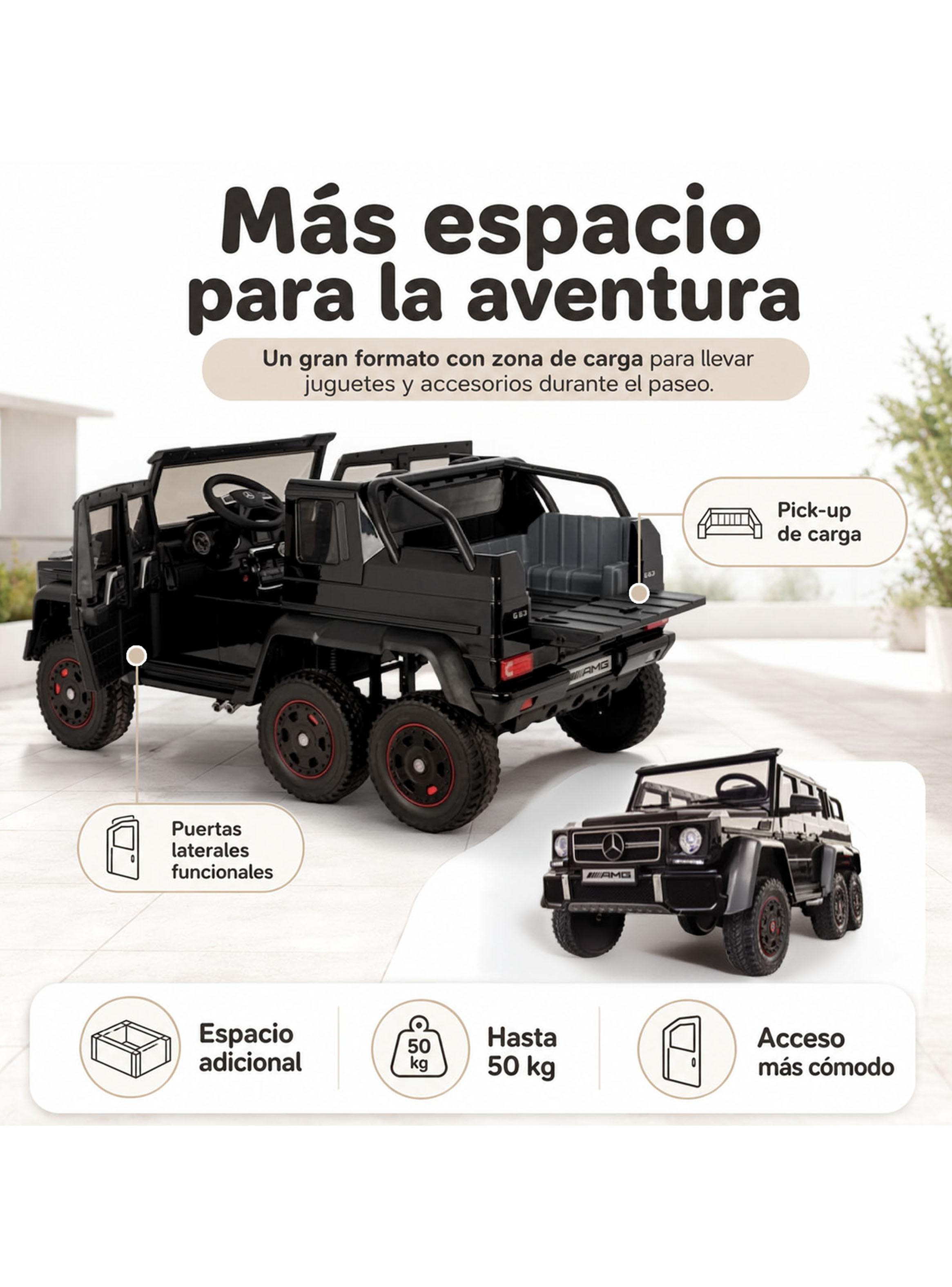 Auto a Batería Mercedes G63 Negro-2
